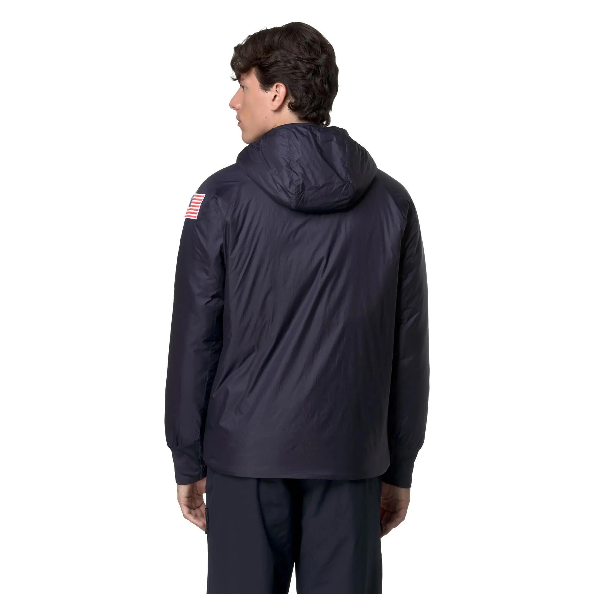 Giubbotto da uomo donna in nylon blu da sci 6/6