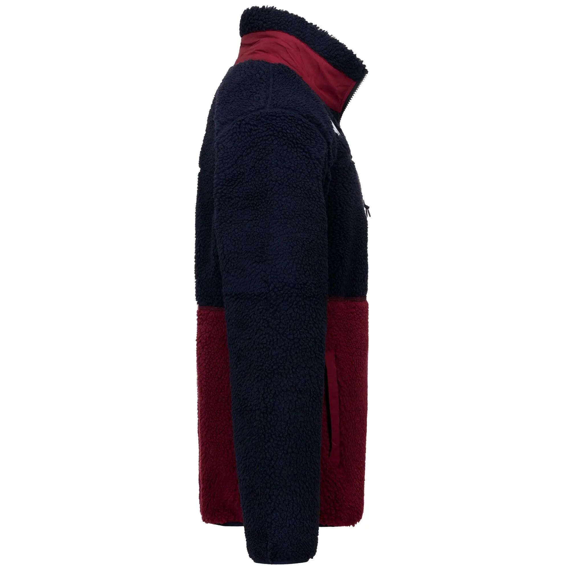 Felpa con zip da uomo donna in poliestere blu da sci 3/6