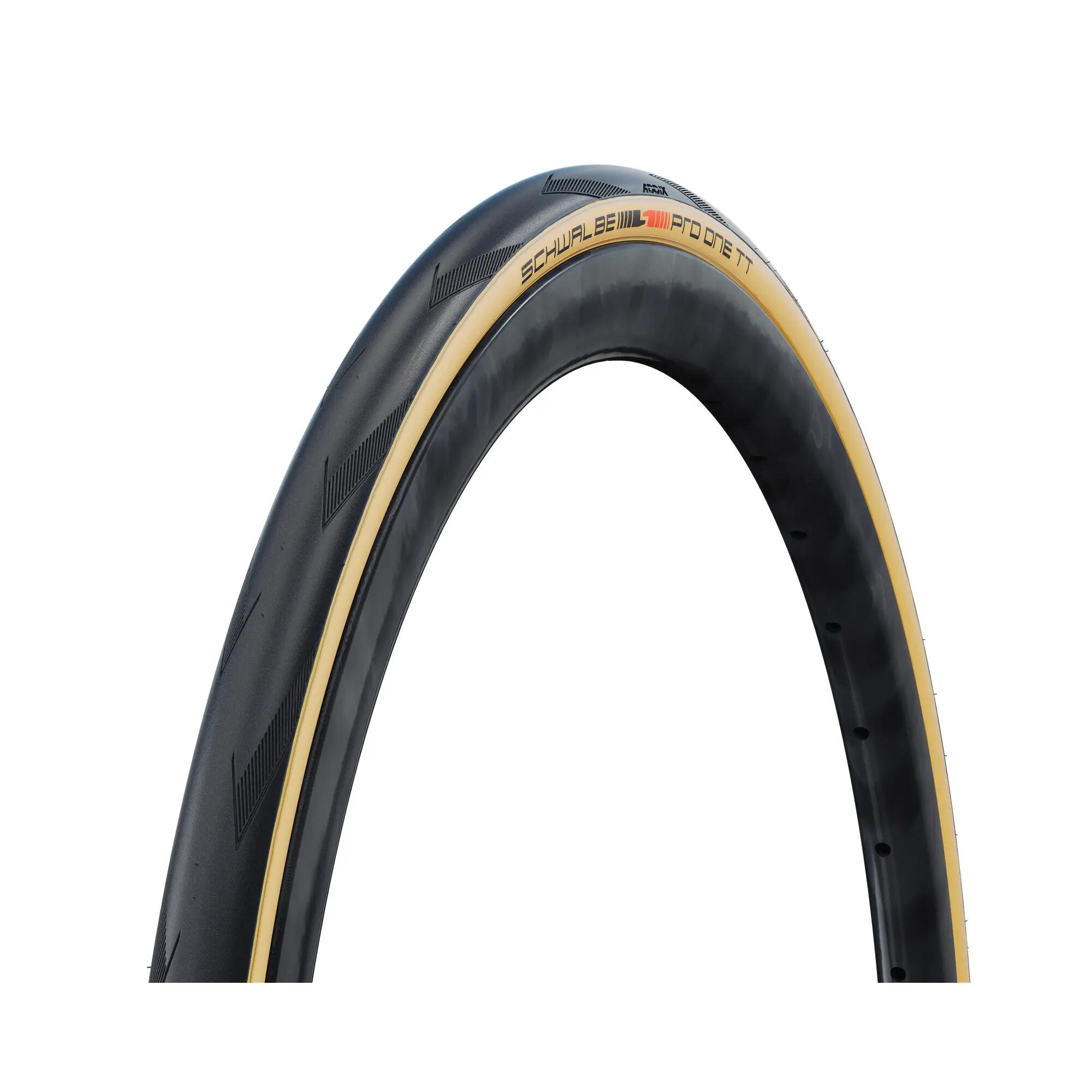 Schwalbe Pro One TT 700 mm Tubeless Ready Soft Triathlon Tire LiteSkin Addix Rac 4/7