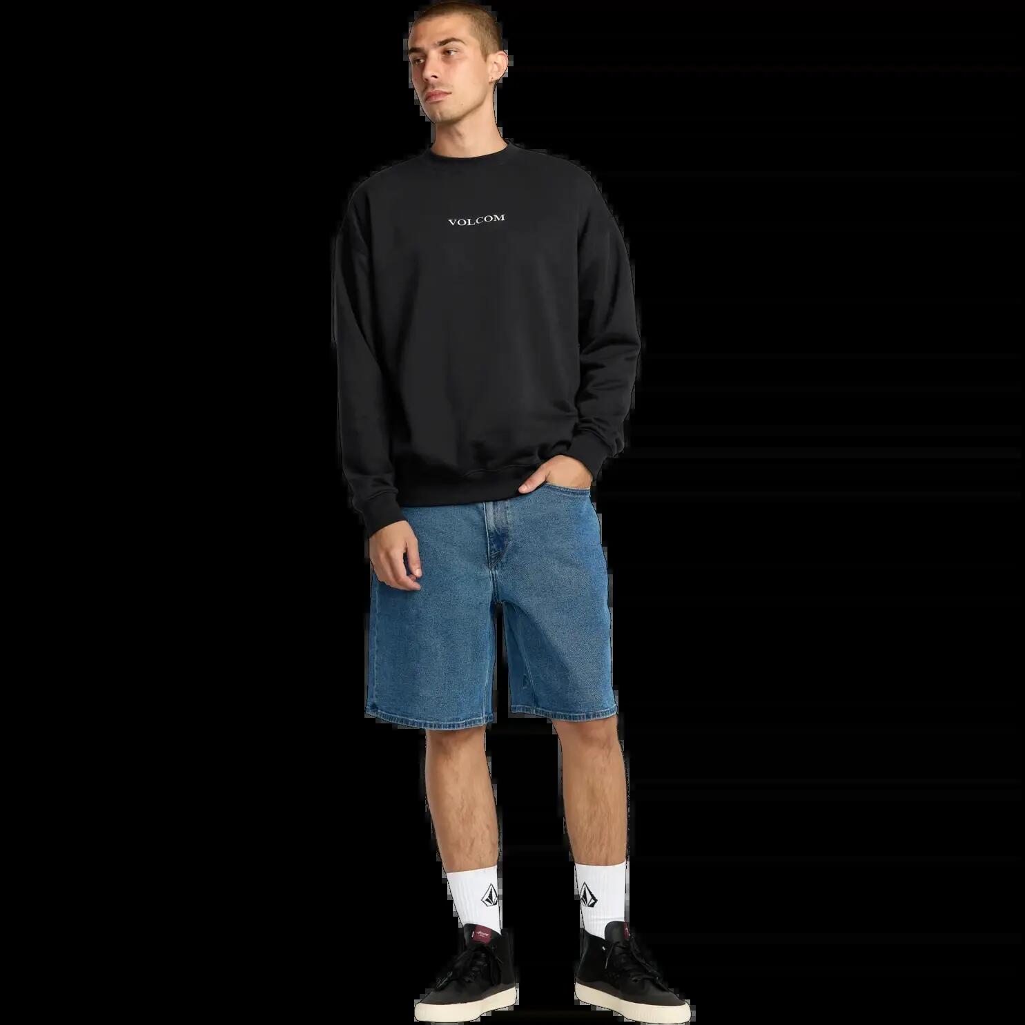 Sweatshirt Volcom Stone Crew Preto 5/5