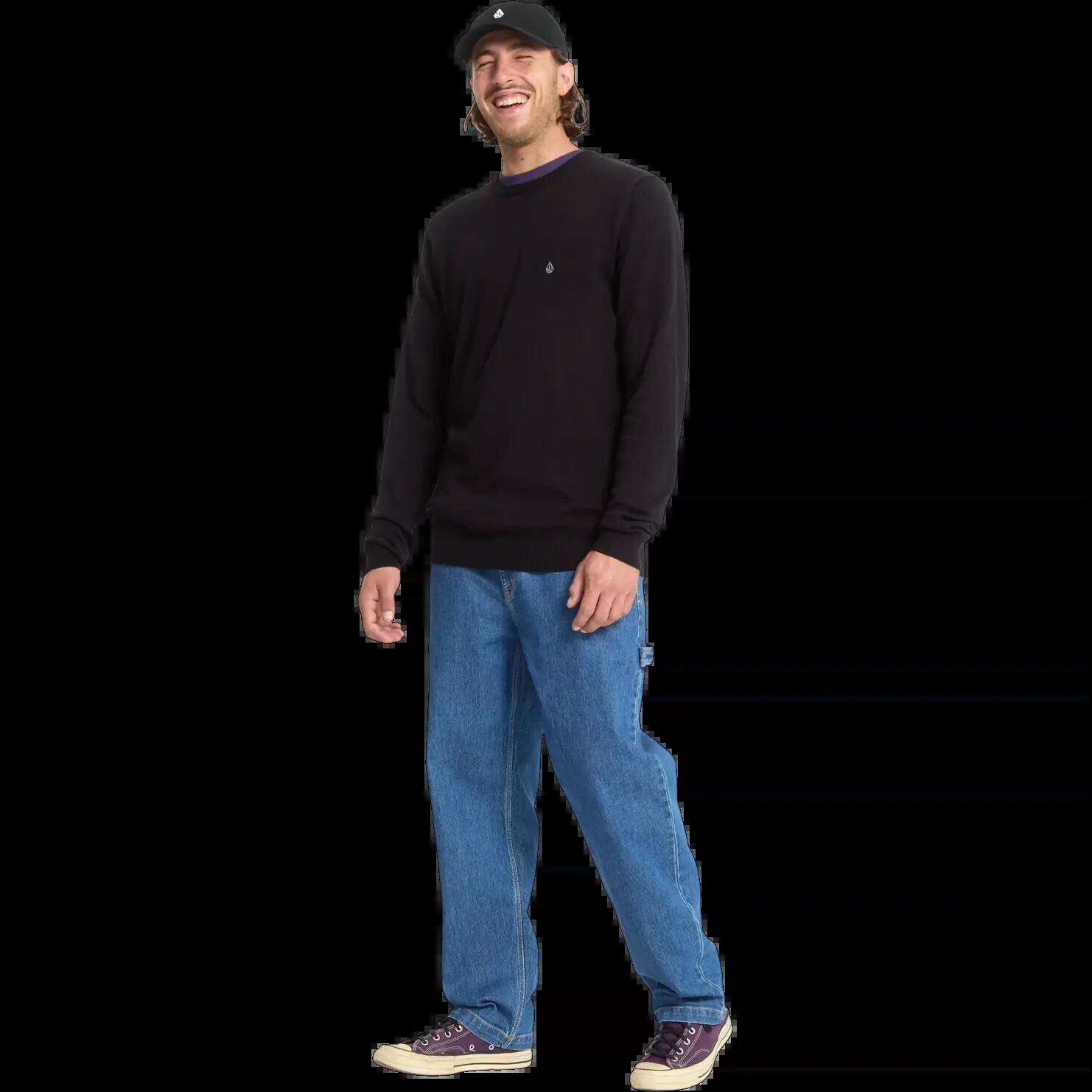 Sweat Volcom Uperstand Noir 4/7