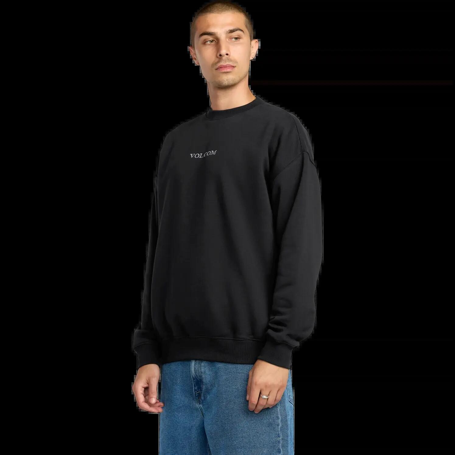 Sweatshirt Volcom Stone Crew Preto 3/5
