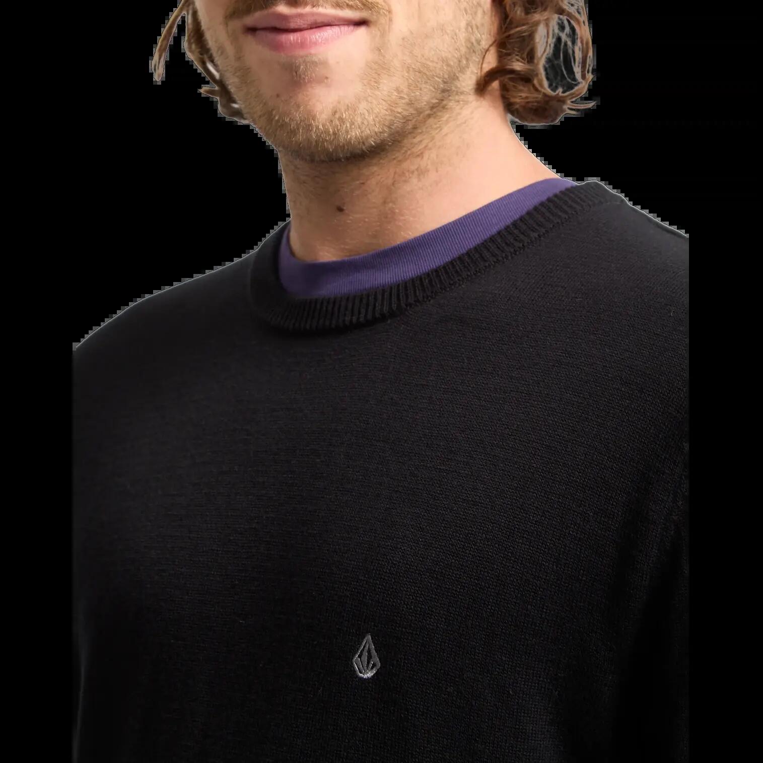 Sweat Volcom Uperstand Noir 3/7