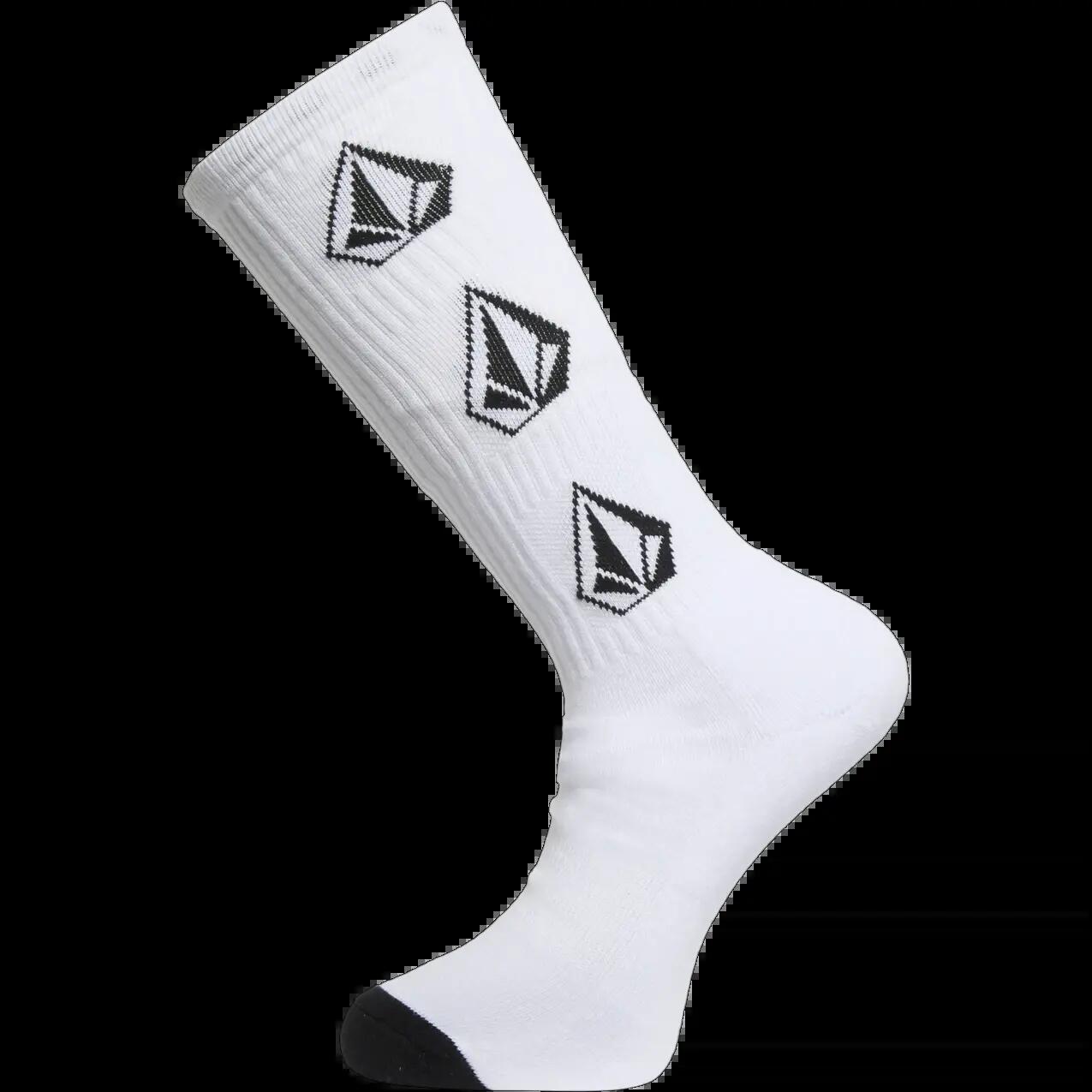 Meias Volcom OFF THE KRASS SK8 SOCK Branco 4/5
