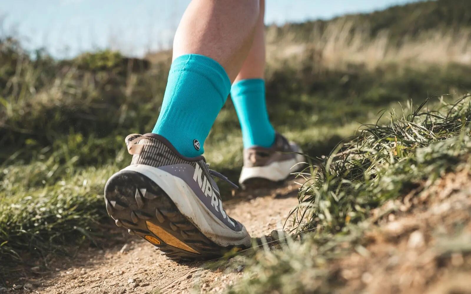 Chaussettes Imperméables TRAIL-DRY - Bleu - à partir de fibres de bambou 4/5