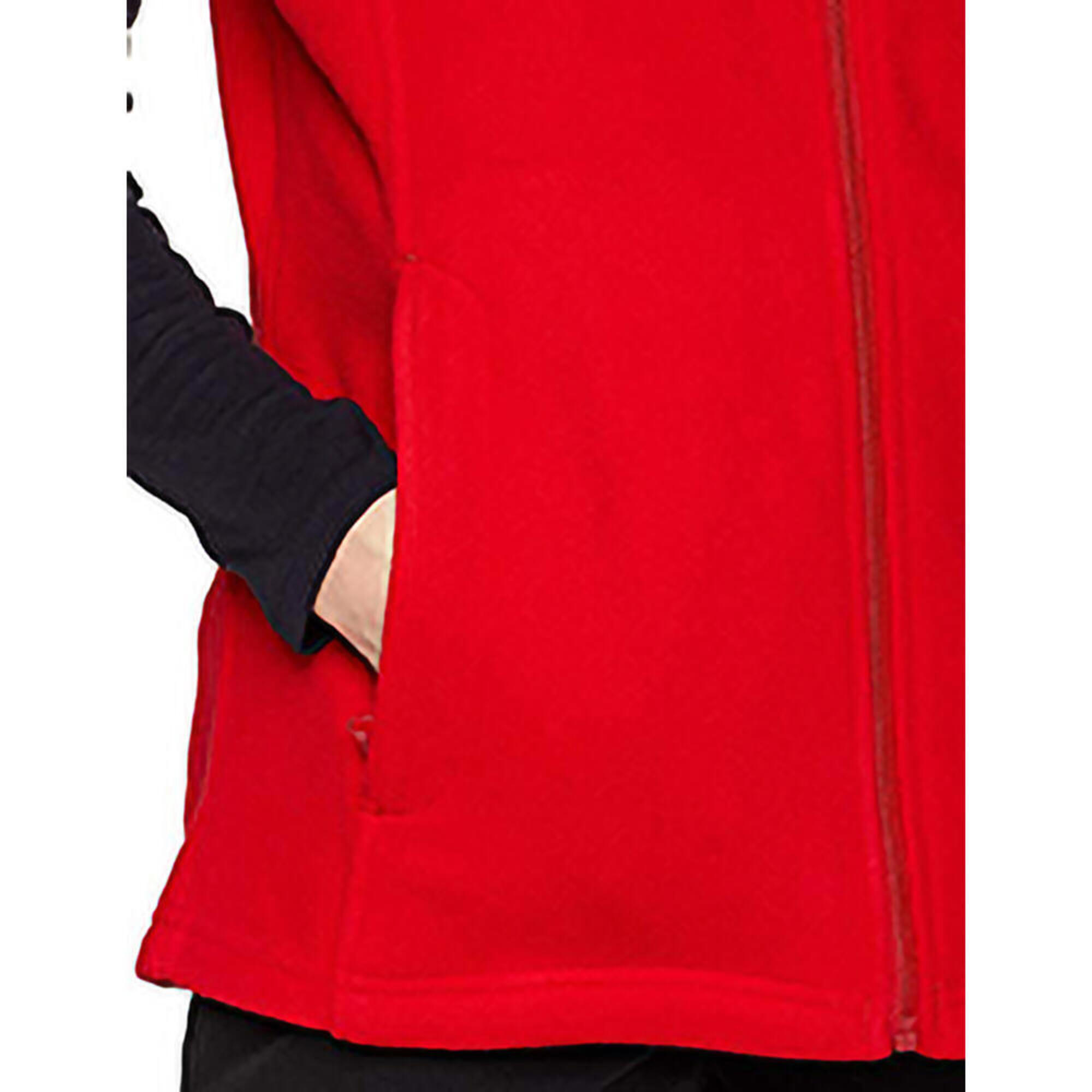 Womens/Ladies Micro Fleece Bodywarmer / Gilet (Classic Red) 2/5