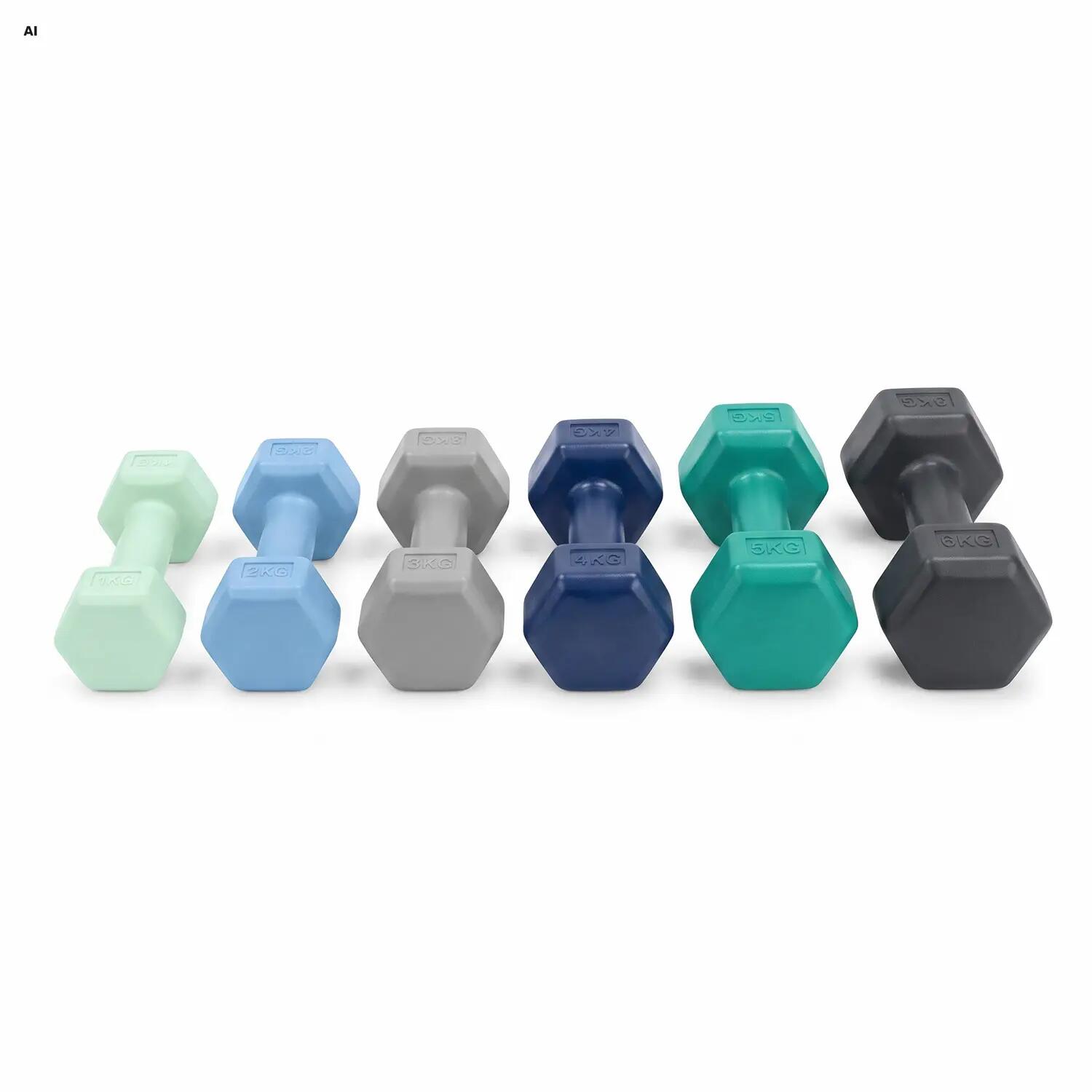 Šestihranné jednoruční činky hexabells sada činek 2 ks Spokey Monster 6/7