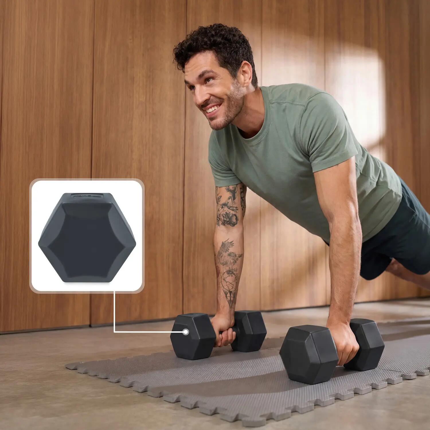 Dumbbells 2 x 5 kg Spokey Monster 3/7