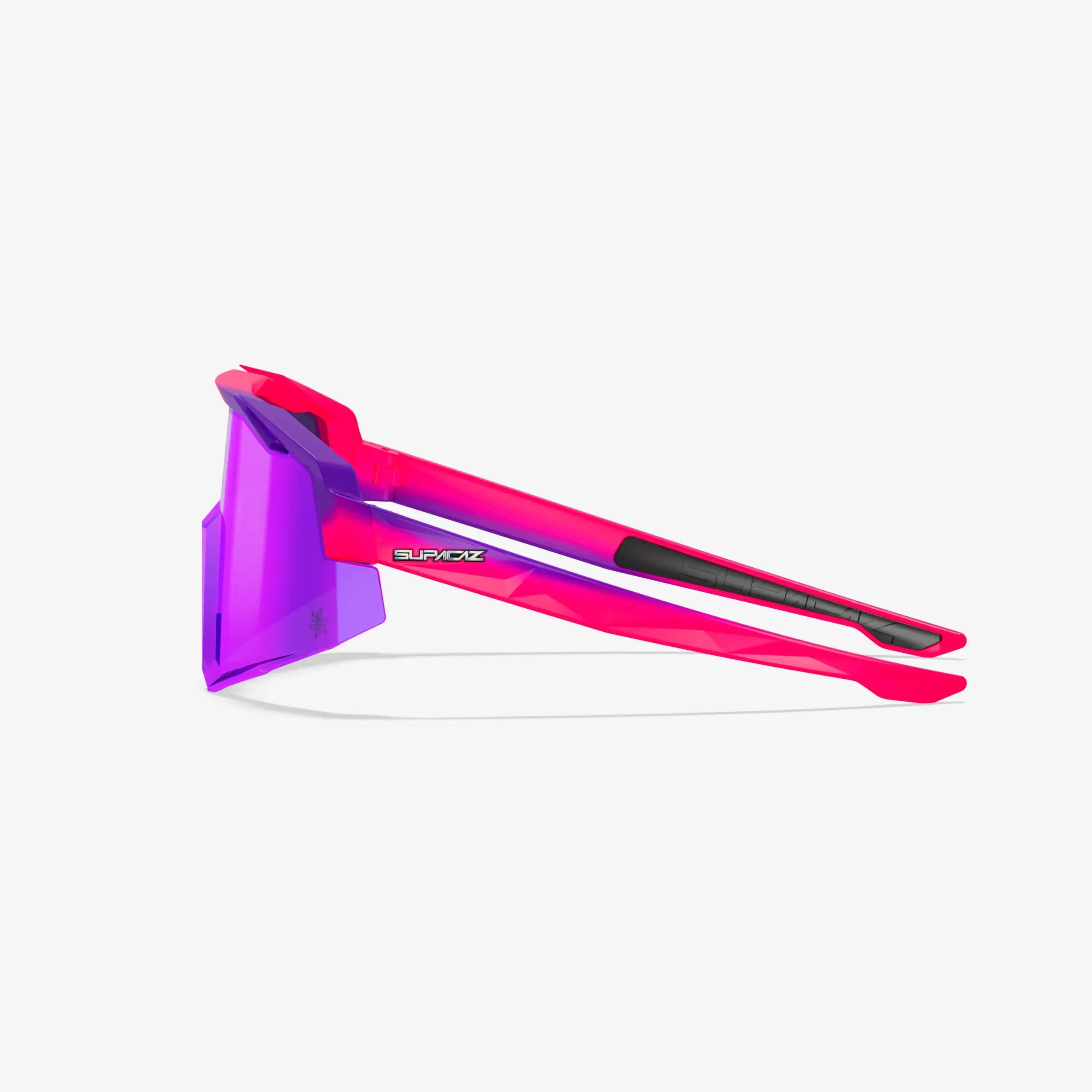 Óculos de Sol Supacaz-Orbitron-Neon Pink / Neon Purple - Purple Kush Lazer Lens 3/9