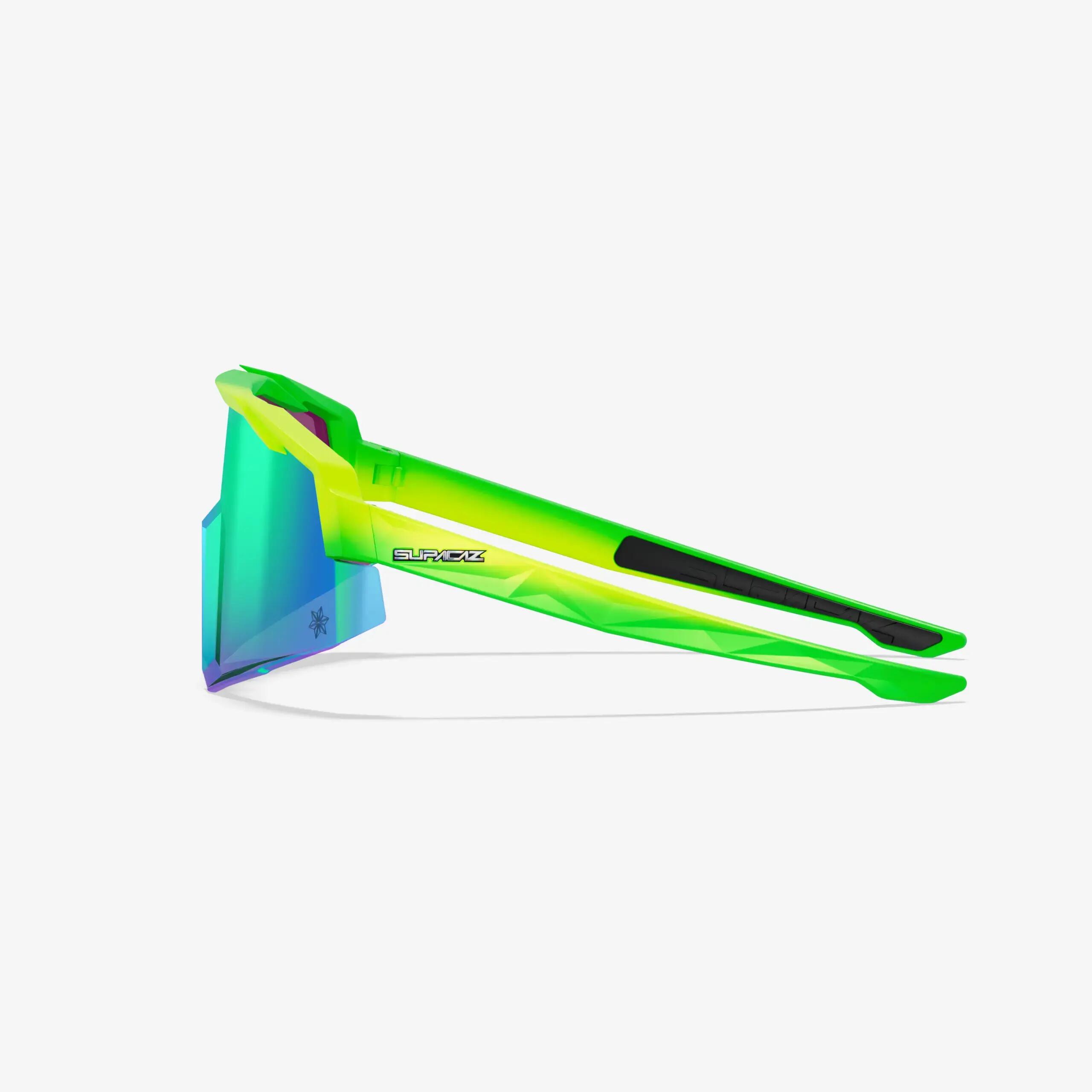 Gafas de Sol Supacaz-Orbitron-Neon Green/Yellow Fade con Aurora Lazer Lens 3/9