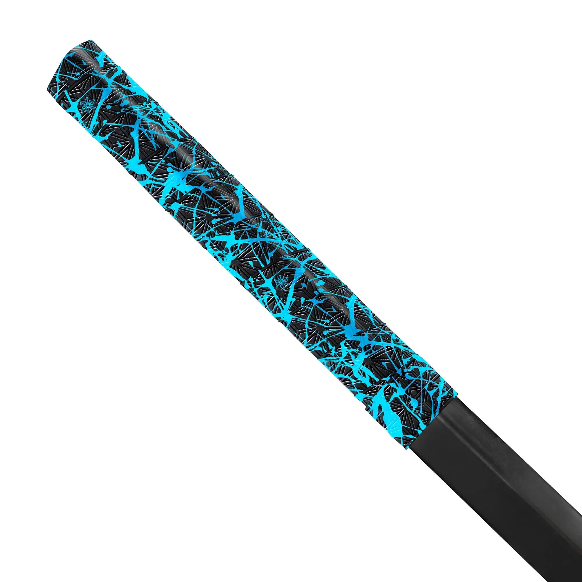 Supacaz-Super Sticky Kush-Splat-Neon Blue Ruban de grip d'hockey 100cm 2/6