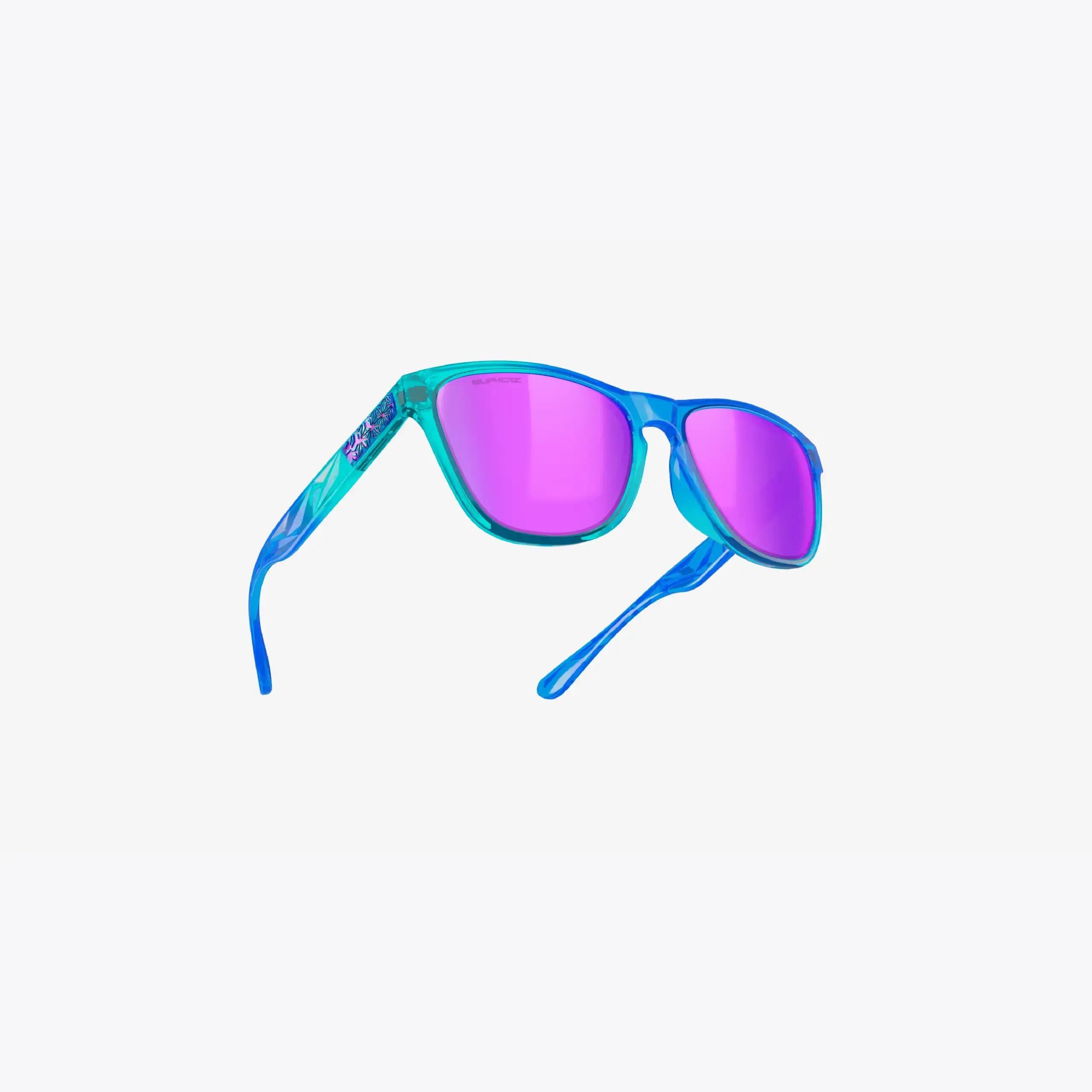 Supacaz Zonnebril-Cazual-Blue Hawaii Ice met Purple Kush Refractor lens 6/9