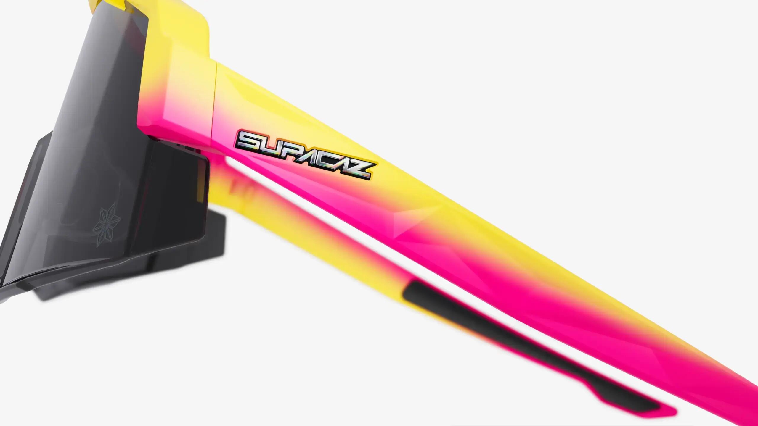 Supacaz Zonnebril-Orbitron- Yellow/Pink Fader met Photochromatische Lazer lens 7/9