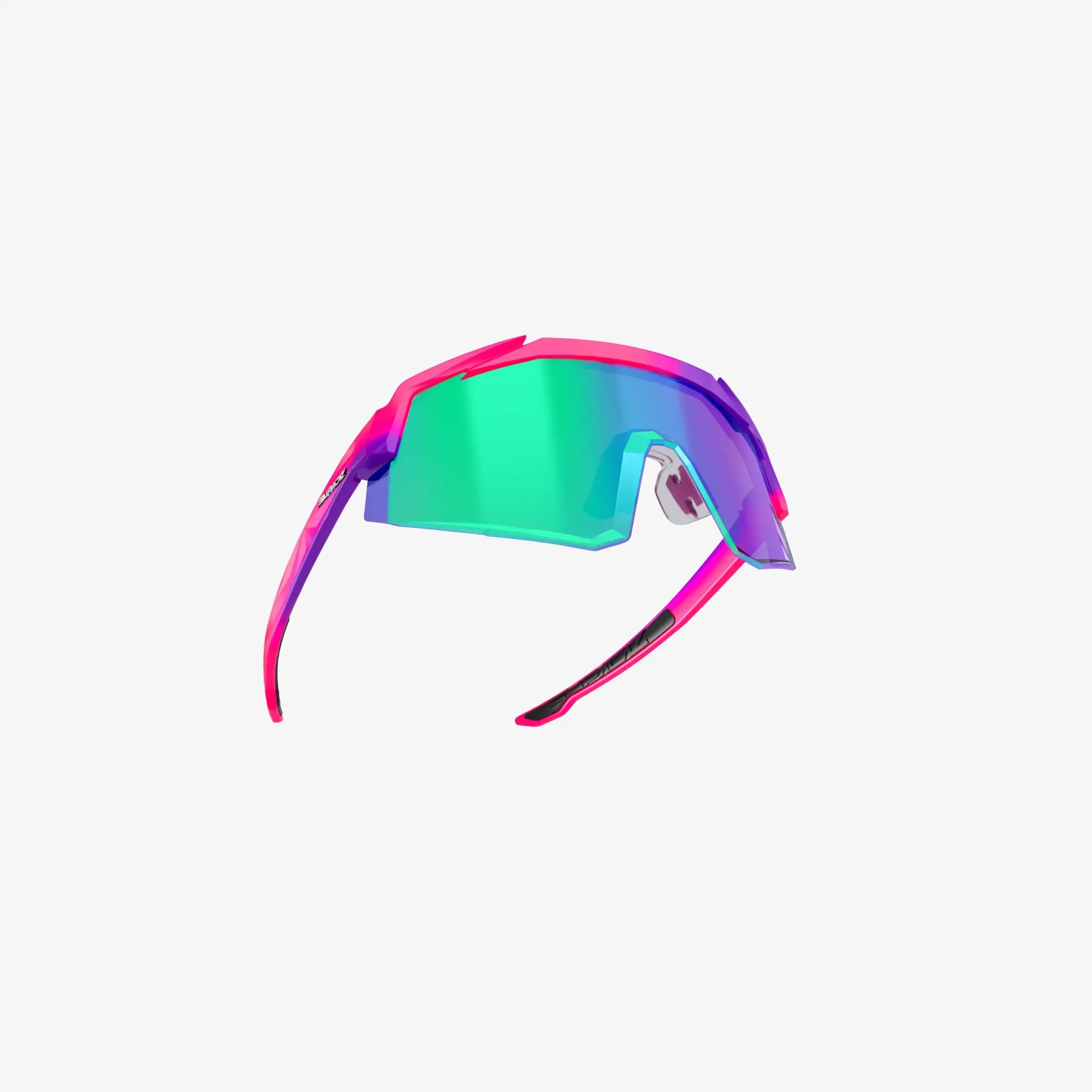 Occhiali da Sole Supacaz-Orbitron-Neon Pink/Neon Purple con Aurora Lazer Lens 6/9