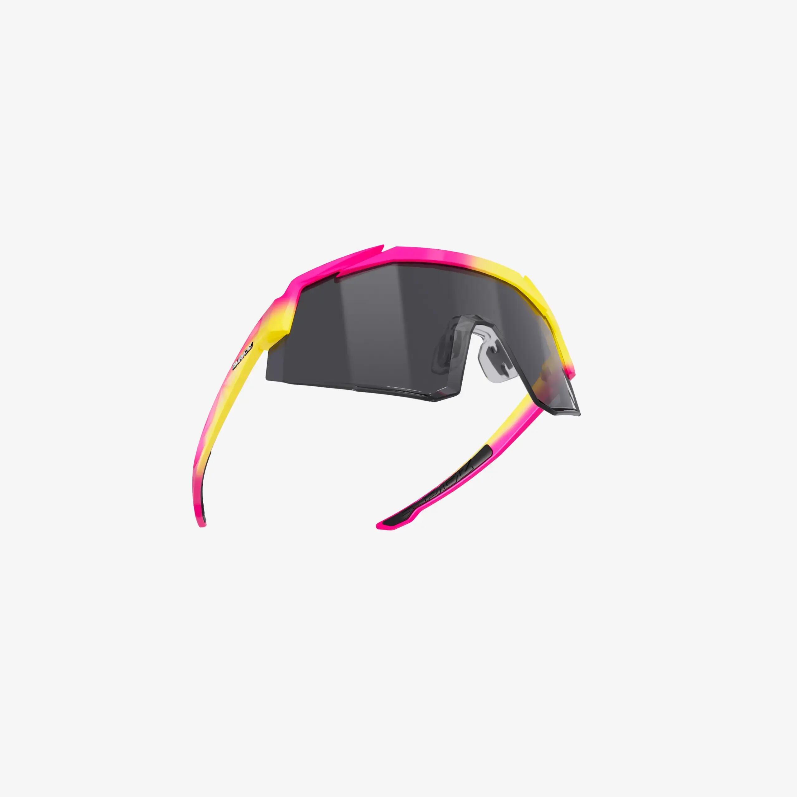 Supacaz Zonnebril-Orbitron- Yellow/Pink Fader met Photochromatische Lazer lens 6/9