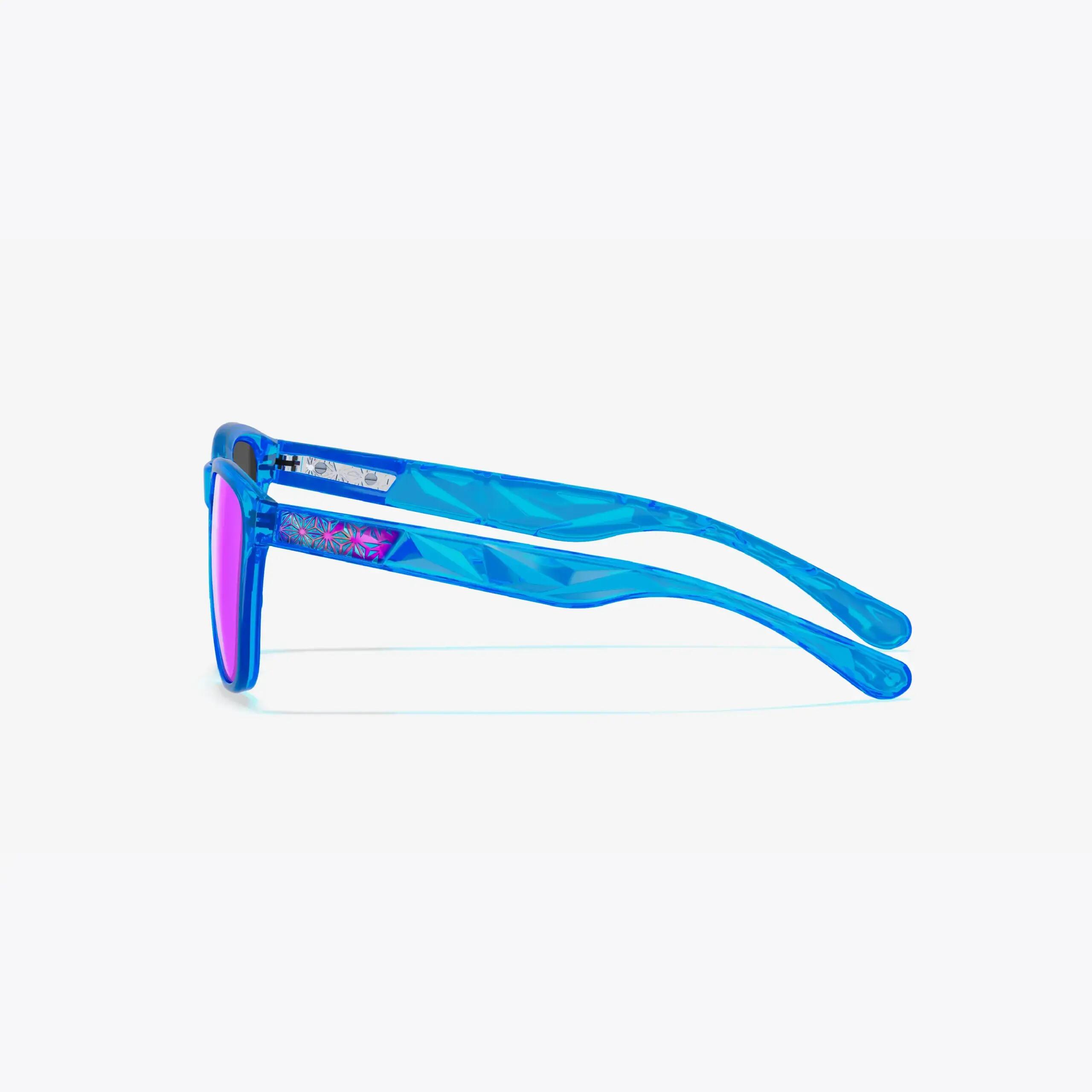 Supacaz Zonnebril-Cazual-Neon Blue Ice met Purple Kush Refractor lens 3/9