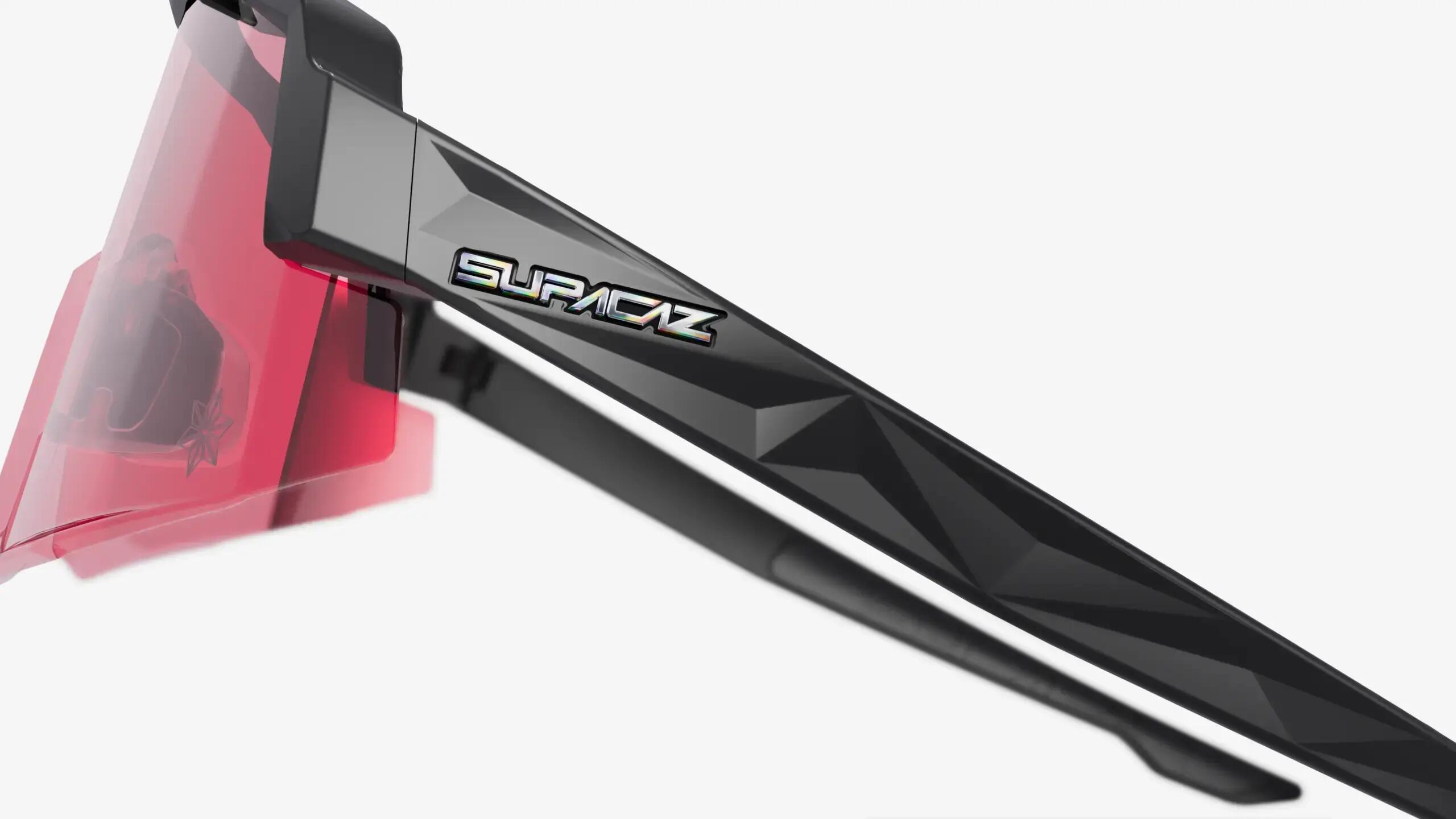 Supacaz Zonnebril-Orbitron-Matte Black met Rose Lazer Lens 7/9