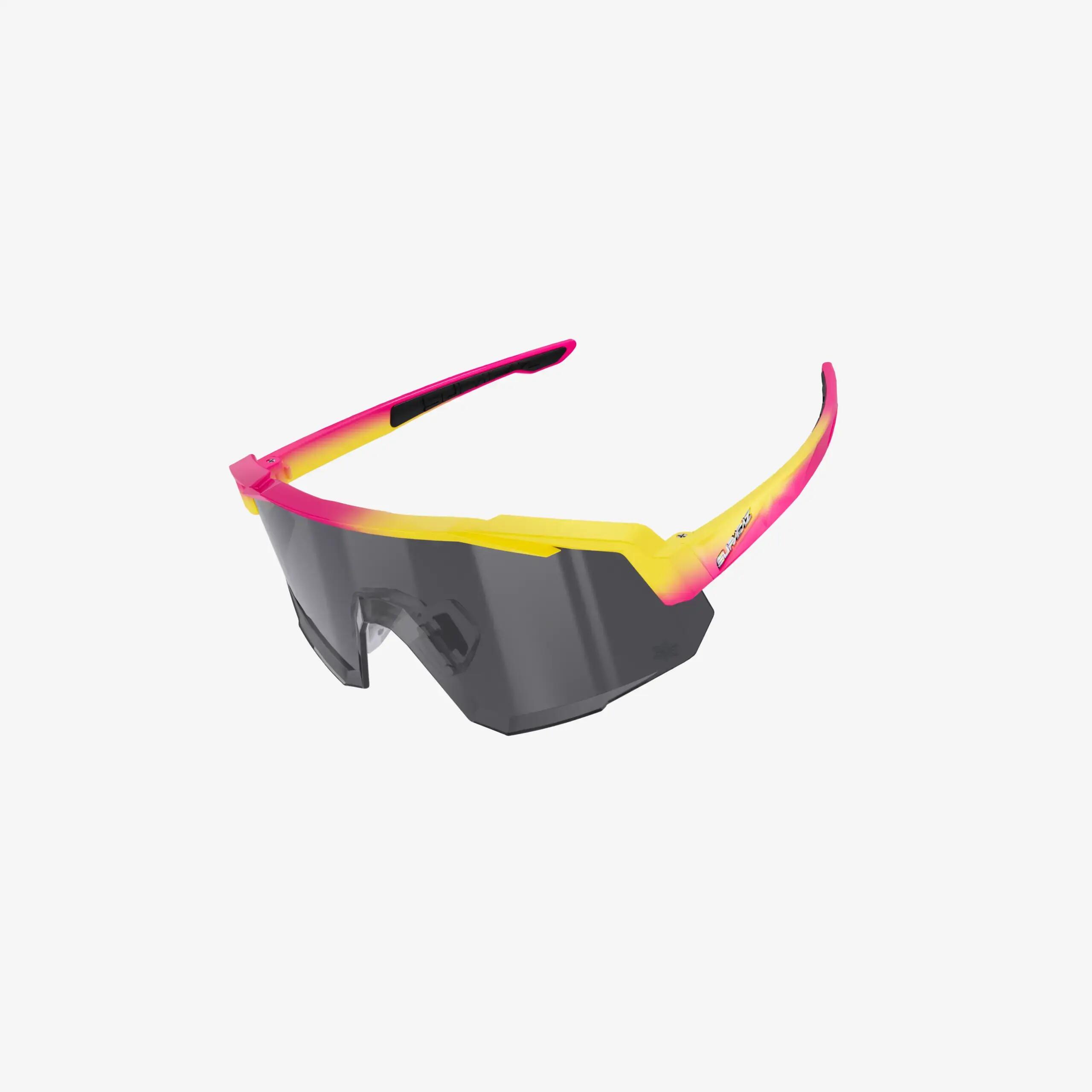 Supacaz Zonnebril-Orbitron- Yellow/Pink Fader met Photochromatische Lazer lens 5/9