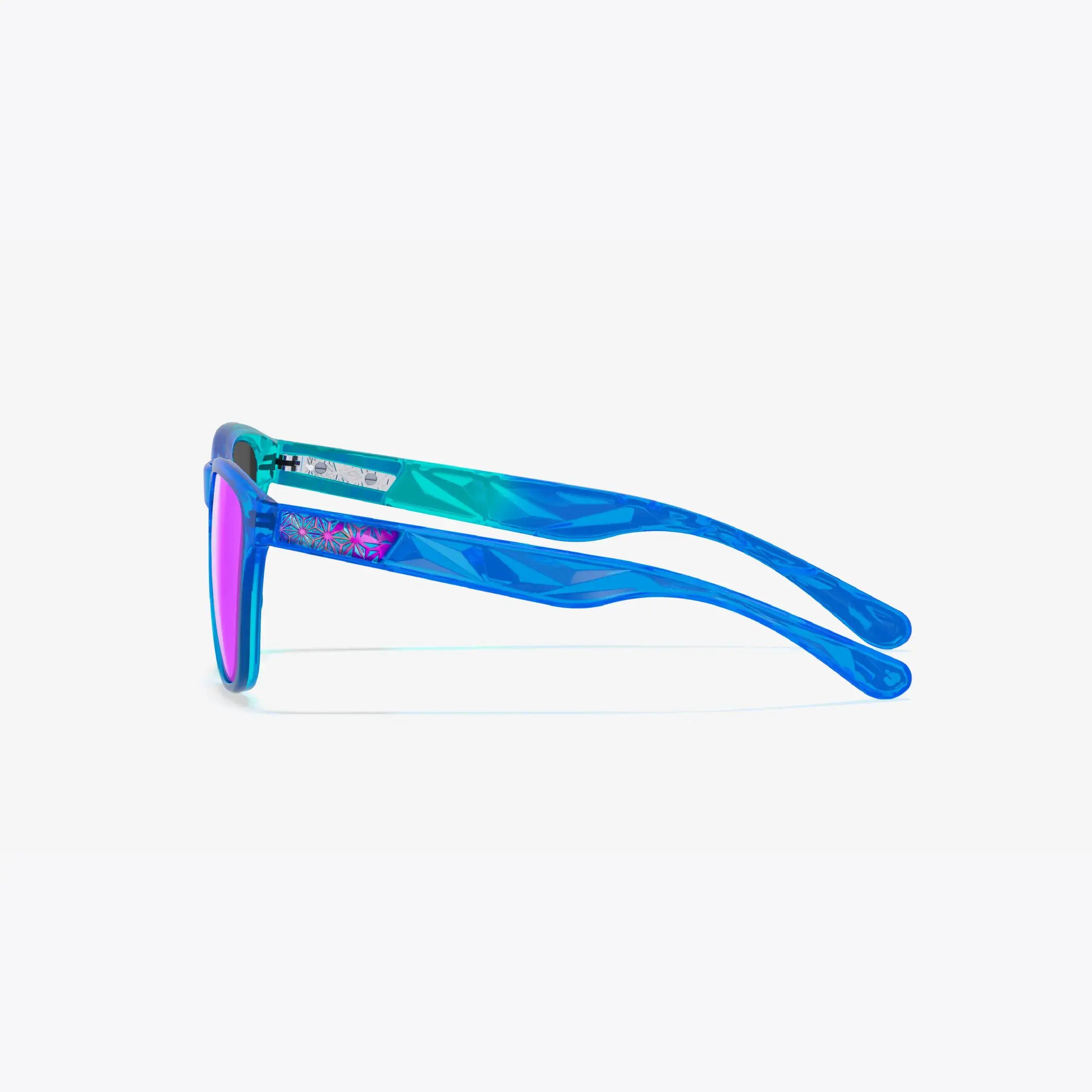 Supacaz Zonnebril-Cazual-Blue Hawaii Ice met Purple Kush Refractor lens 3/9