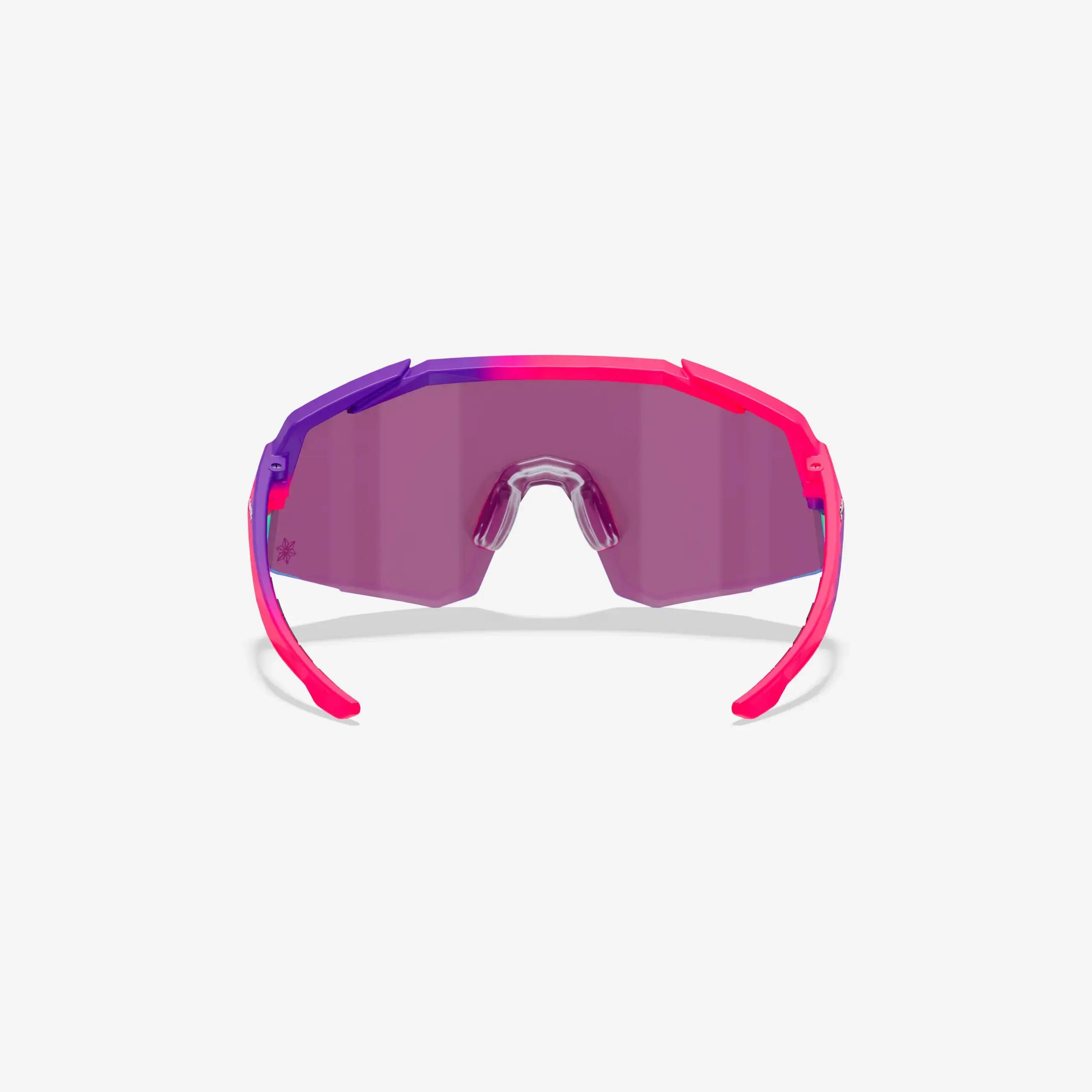 Occhiali da Sole Supacaz-Orbitron-Neon Pink/Neon Purple con Aurora Lazer Lens 4/9