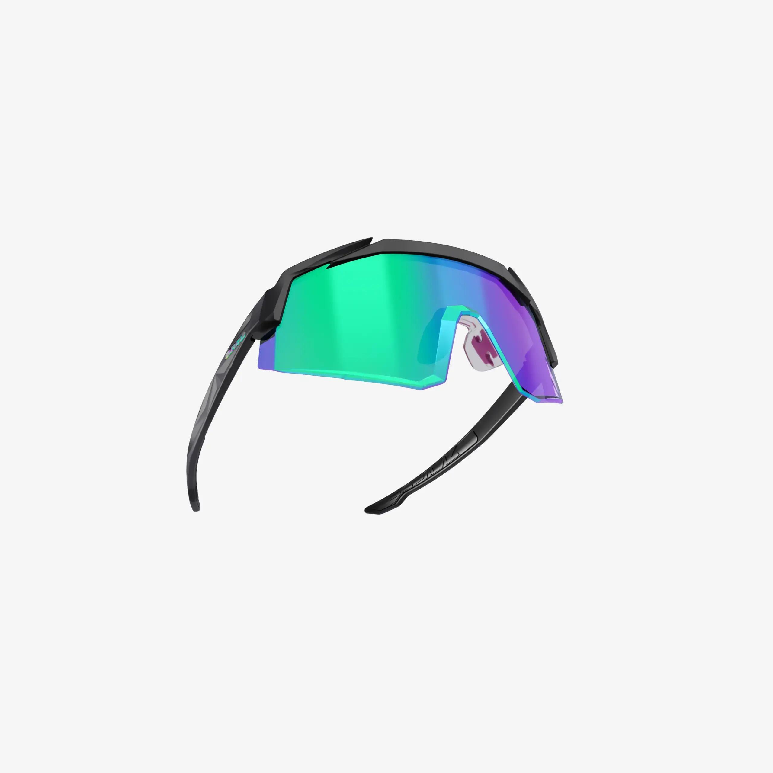 Gafas de Sol Supacaz-Orbitron-Matte Black con Aurora Lazer Lens 6/9