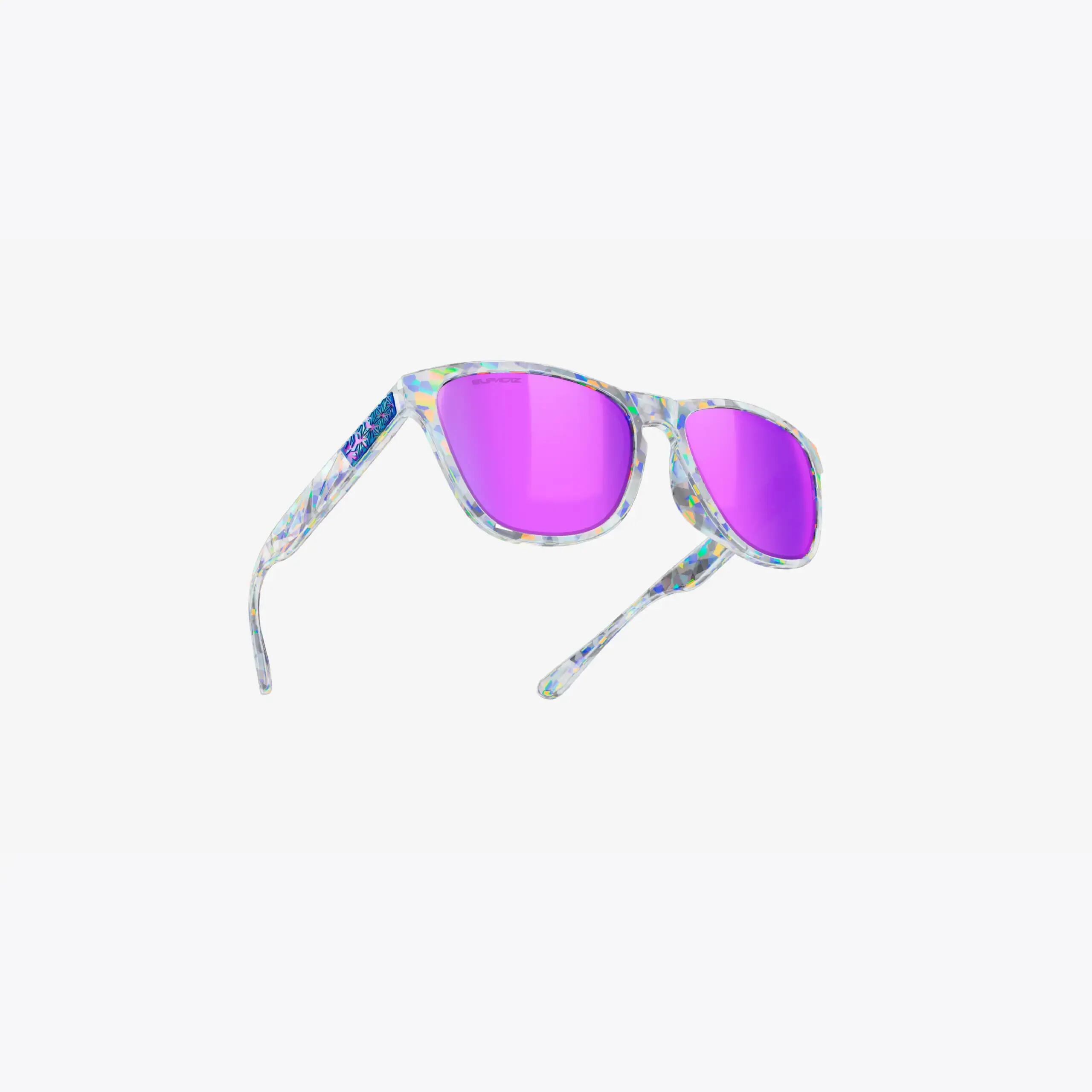 Supacaz Zonnebril-Cazual-Chrome Atomic met Purple Kush Refractor lens 6/9