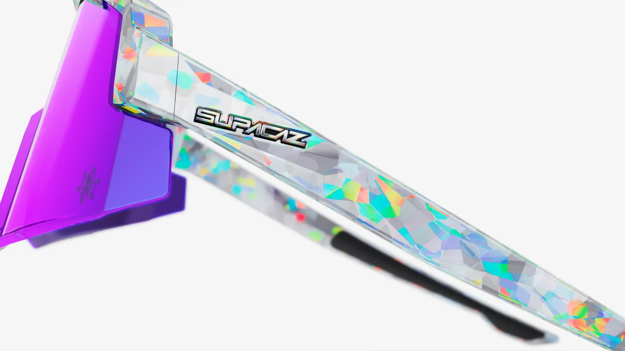 Supacaz Zonnebril-Orbitron-Chrome Atomic met Purple Kush Lazer Lens 7/9