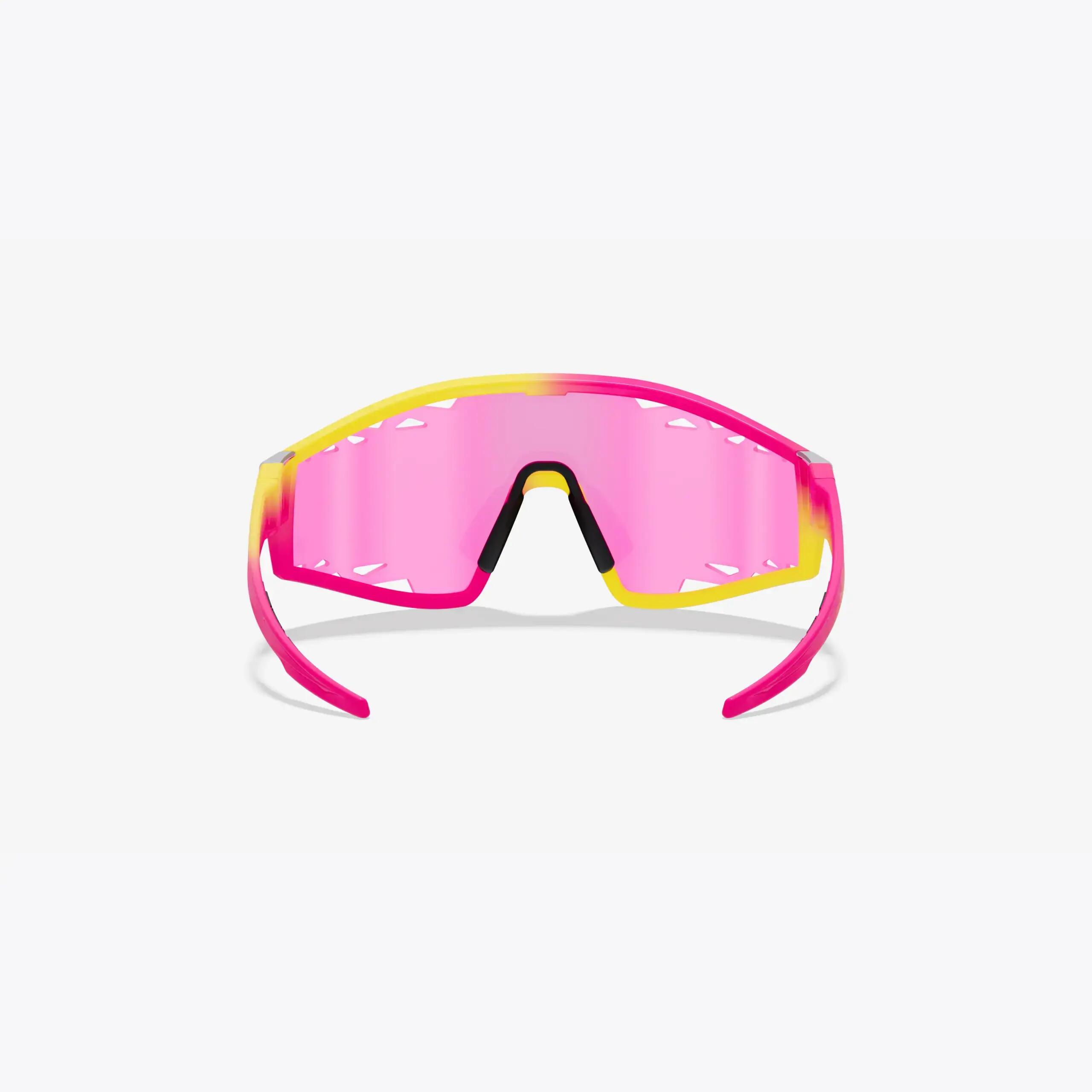 Óculos de Sol Supacaz-Galactic-Neon Yellow/Pink Fader-lente Laser Pink Sunset 4/9