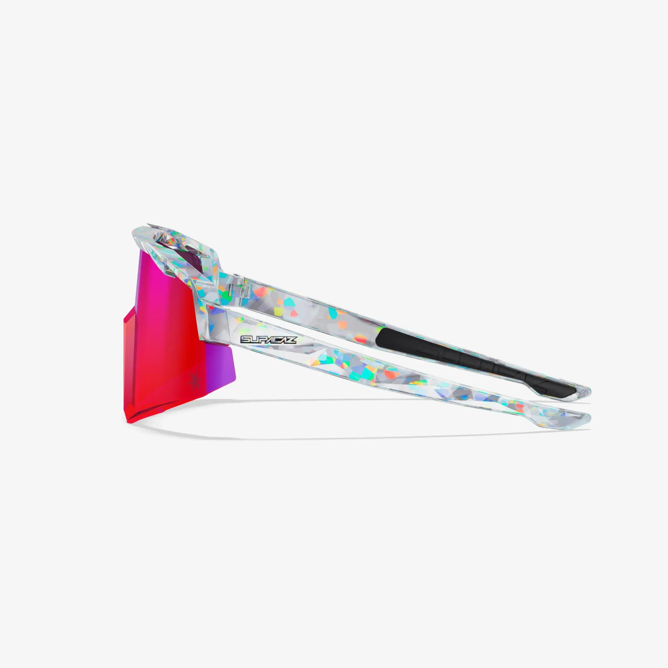 Gafas de Sol Supacaz-Orbitron-Chrome Atomic con Fire Lazer Lens 3/9
