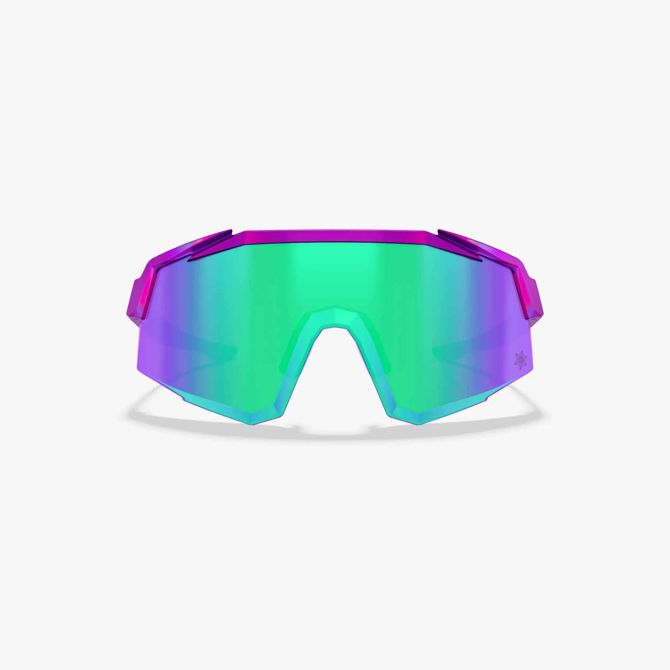Occhiali da Sole Supacaz-Orbitron-Purple Hologram con Aurora Lazer Lens 4/9