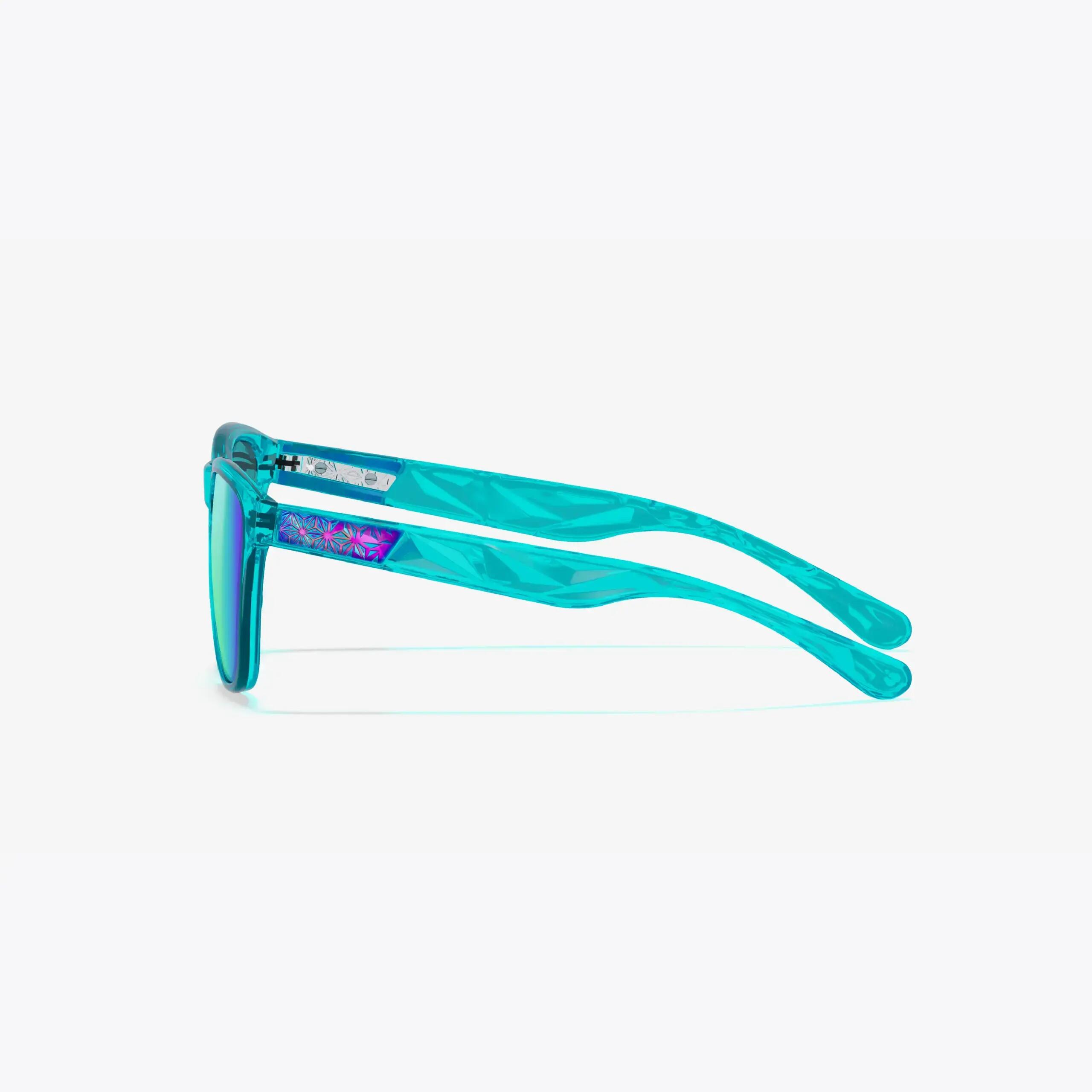 Óculos de Sol Supacaz-Cazual-Aqua Ice com Aurora Lente Refractor 3/9