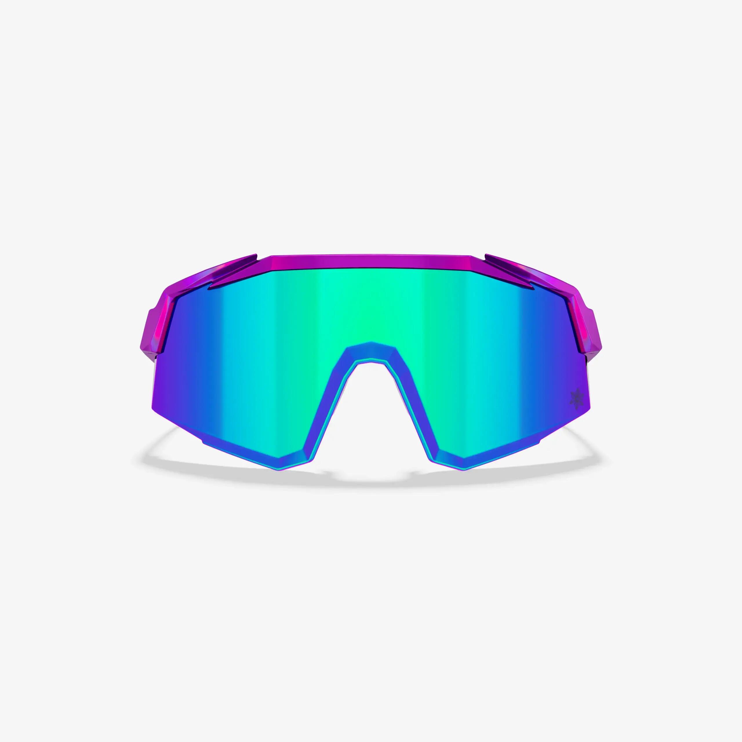 Occhiali da Sole Supacaz-Orbitron-Purple Hologram con Aurora Lazer Lens 3/9