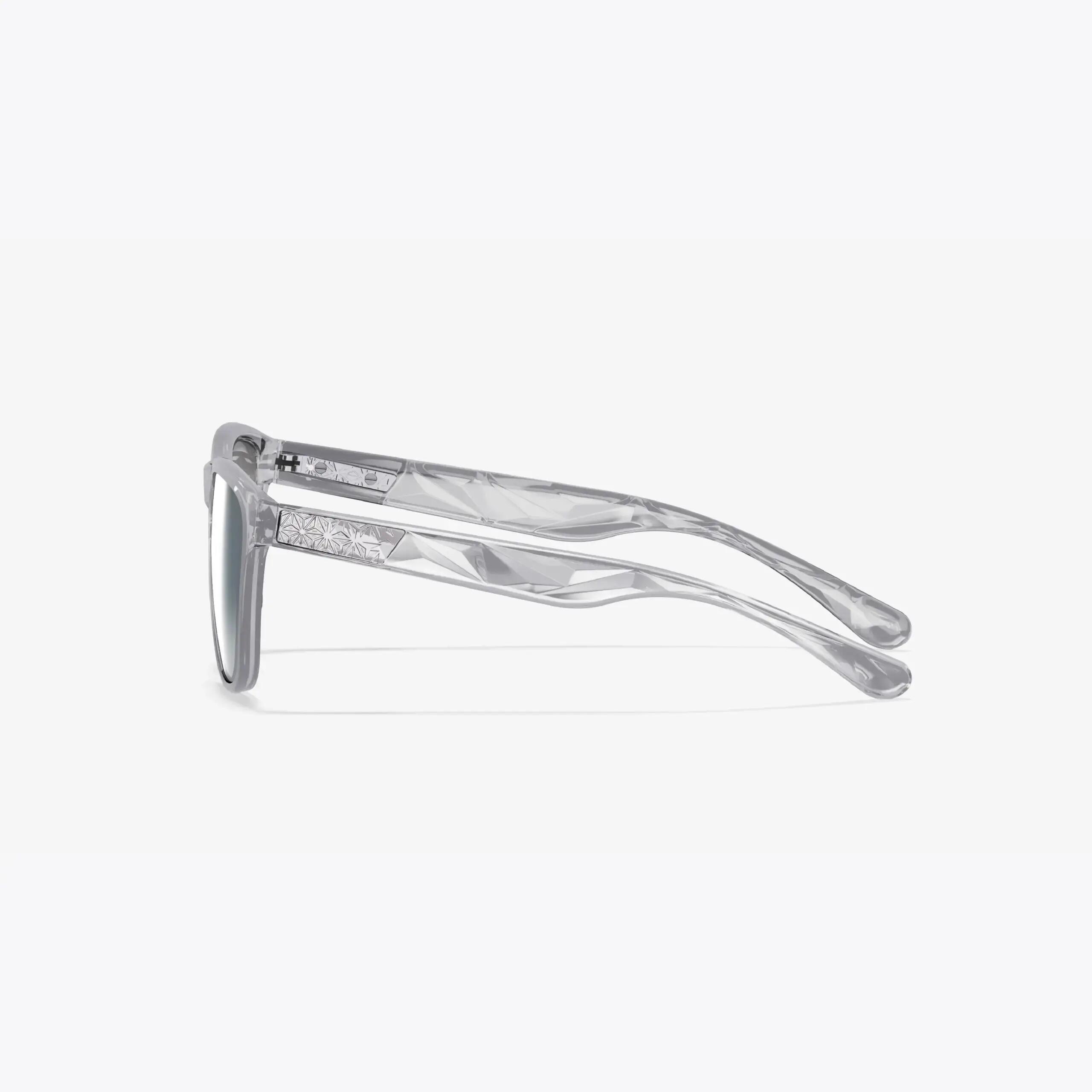 Gafas de Sol Supacaz-Cazual-Smoke con Platinum Lente Refractor+Chrome Side Plate 3/9