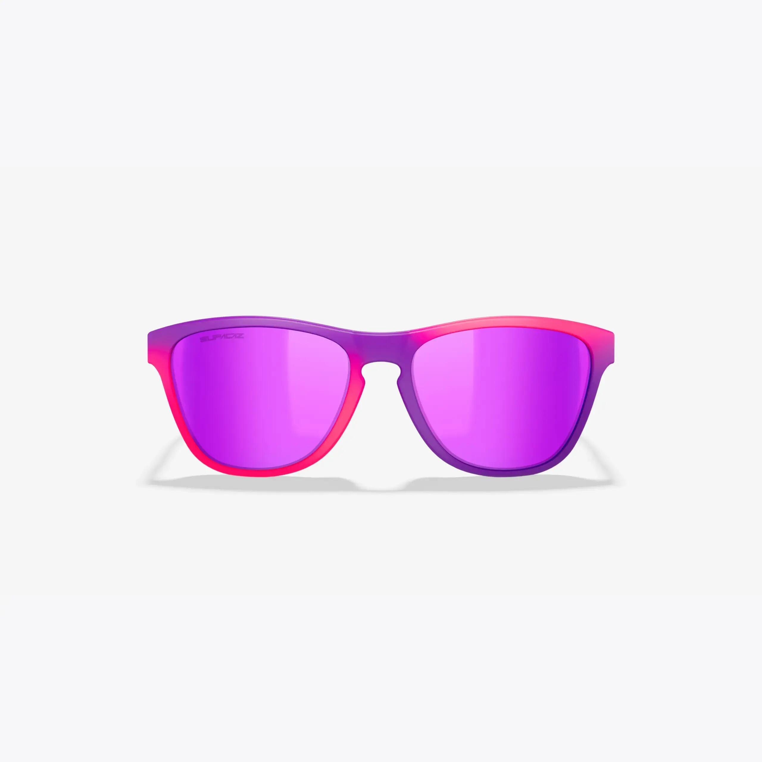 Óculos de Sol Supacaz-Cazual-Neon Pink/Purple Fader+Purple Kush Lente Refractor 2/9