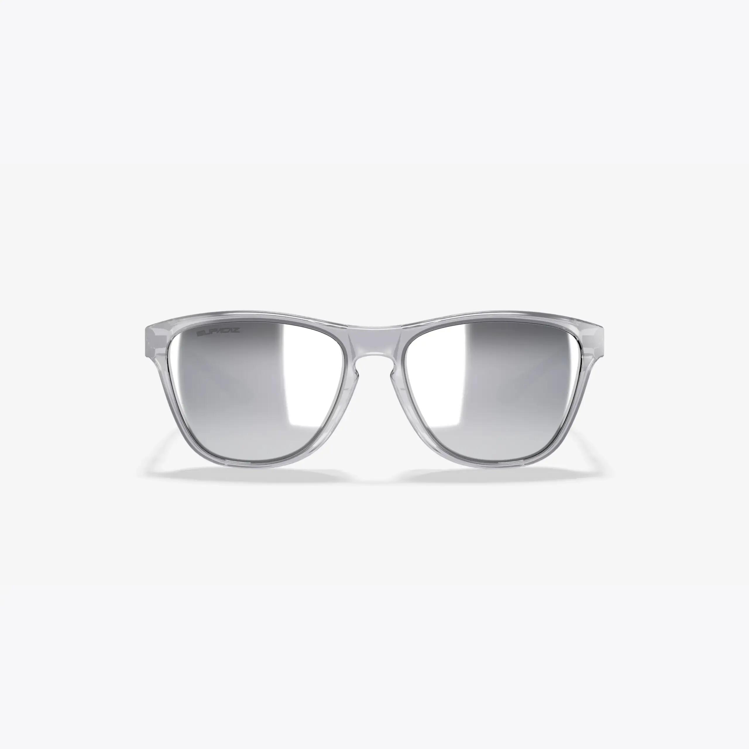 Gafas de Sol Supacaz-Cazual-Smoke con Platinum Lente Refractor+Chrome Side Plate 2/9