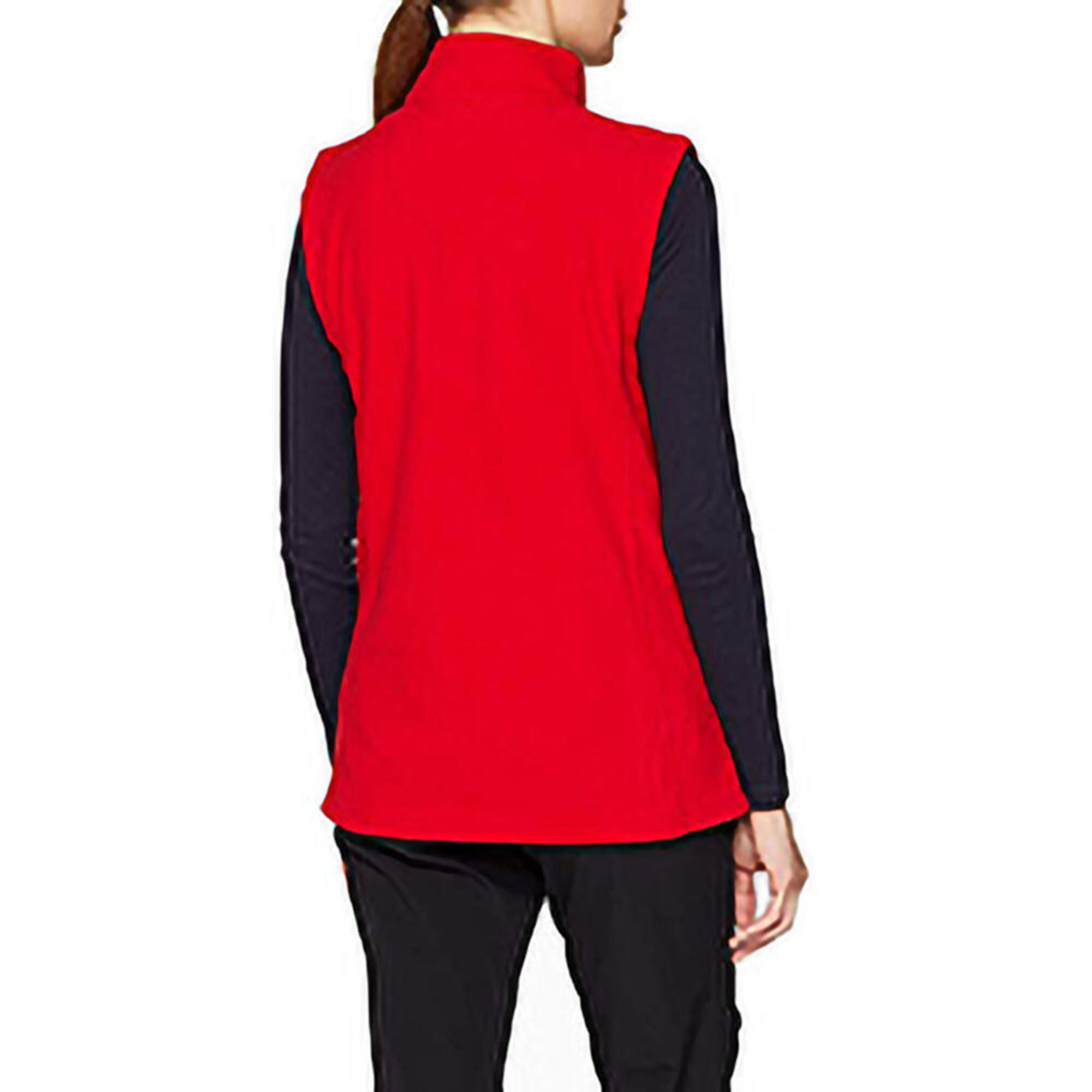 Womens/Ladies Micro Fleece Bodywarmer / Gilet (Classic Red) 4/5