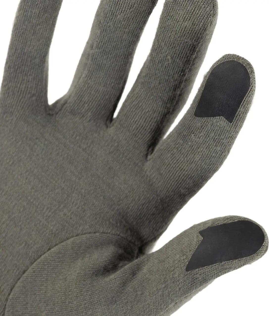 Merino Midweight Gloves M grün - GW khaki 3/5