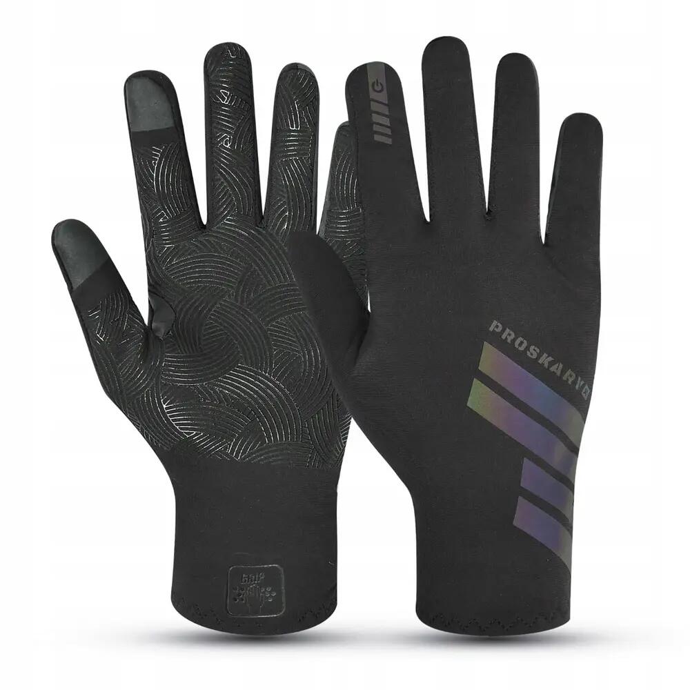 Adulto Unisex Antiscivolo Guanti Da Portiere Proskary Nero 3/3