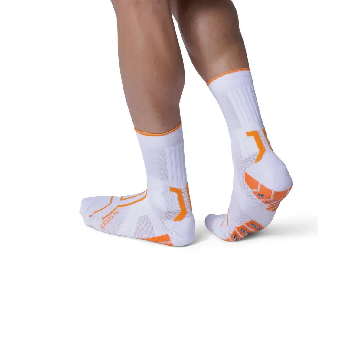 X-Socks Trailrun Terraskin Expert Crew Sokken Wit/Oranje 4/4