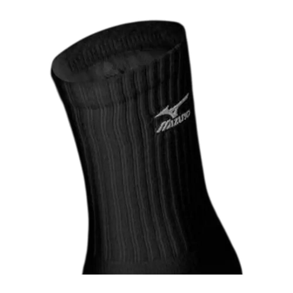 Unisex Adult Ribbed Volleyball Socks (Black) 2/3