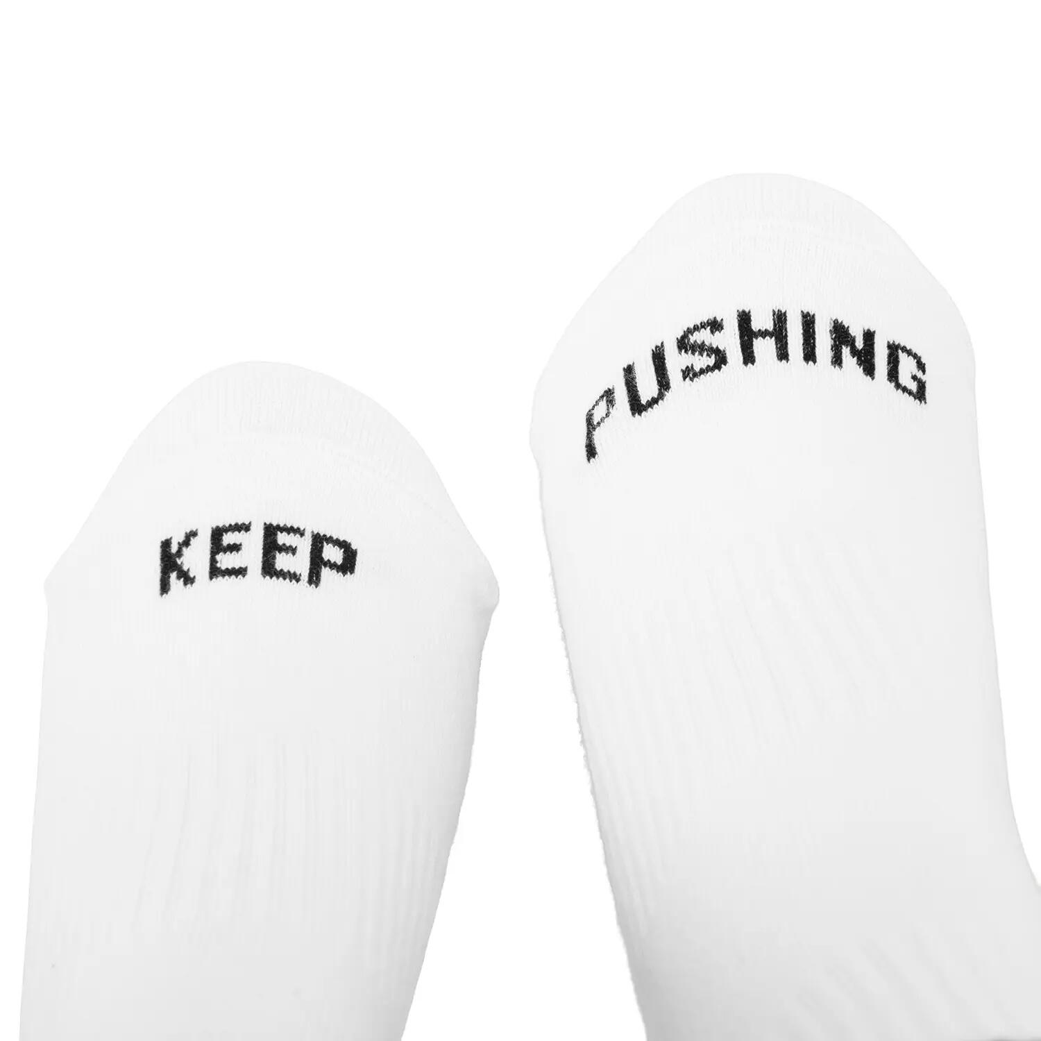 Chaussettes de Pilates bodhi KEEP PUSHING blanc/noir | taille L (EU 43-45) 4/4
