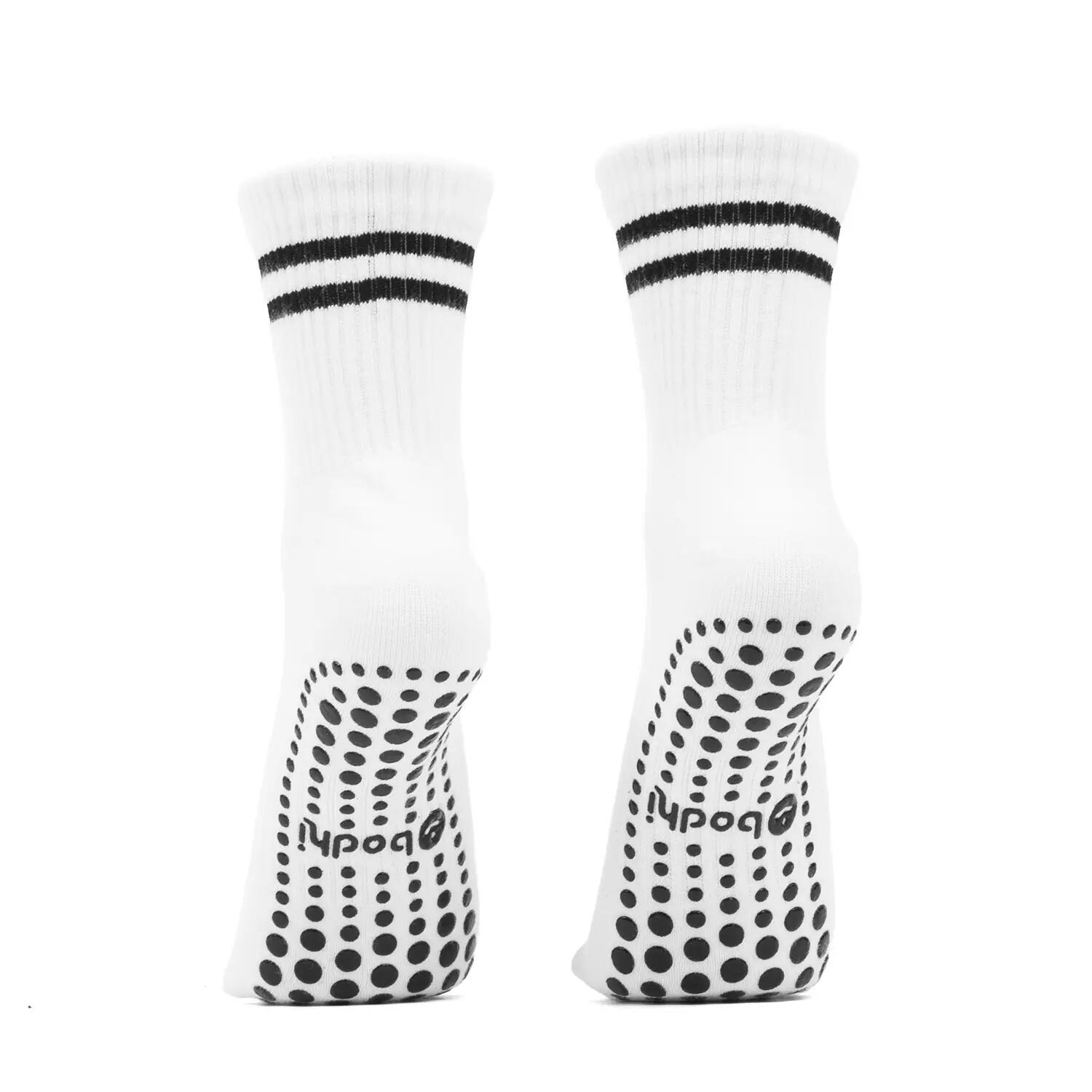 Chaussettes de Pilates bodhi KEEP PUSHING blanc/noir | taille L (EU 43-45) 2/4