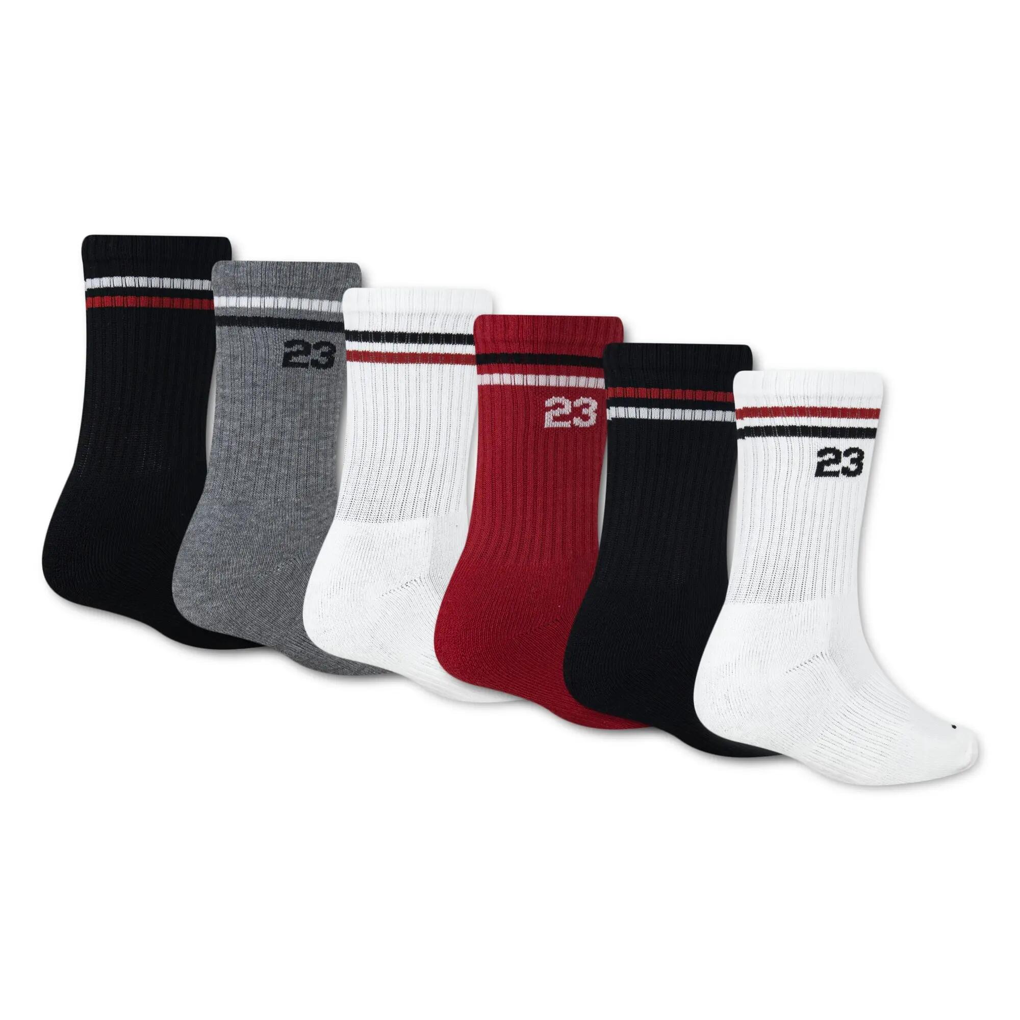Chaussettes Jordan Jhb Jordan Icon Stripe 6Pk Cre Enfant 2/2
