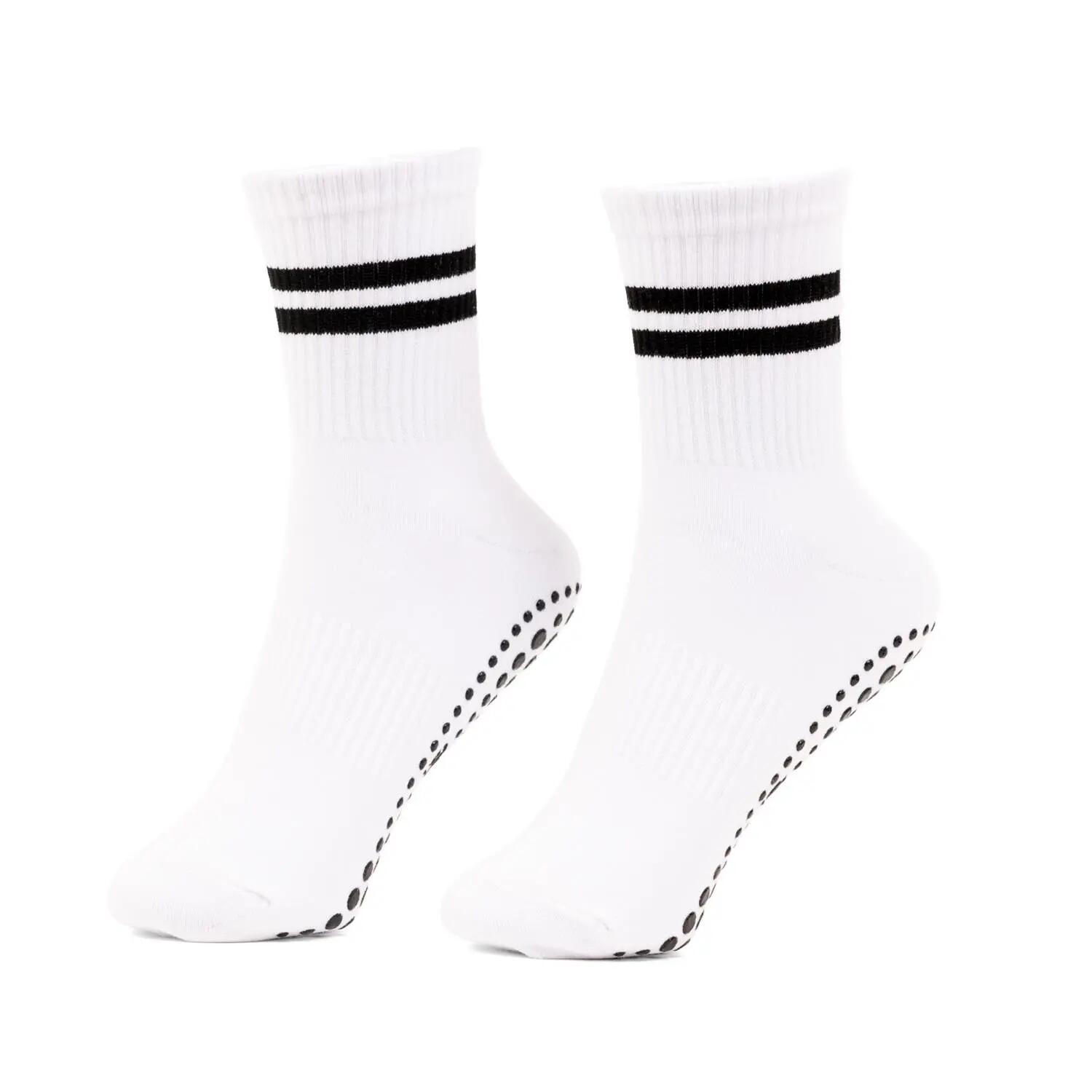 Chaussettes de Pilates bodhi CŒUR blanc/noir | taille S (EU 36-38,5) 1/4