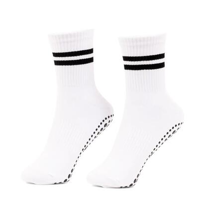 Chaussettes de Pilates bodhi CŒUR blanc/noir | taille S (EU 36-38,5)