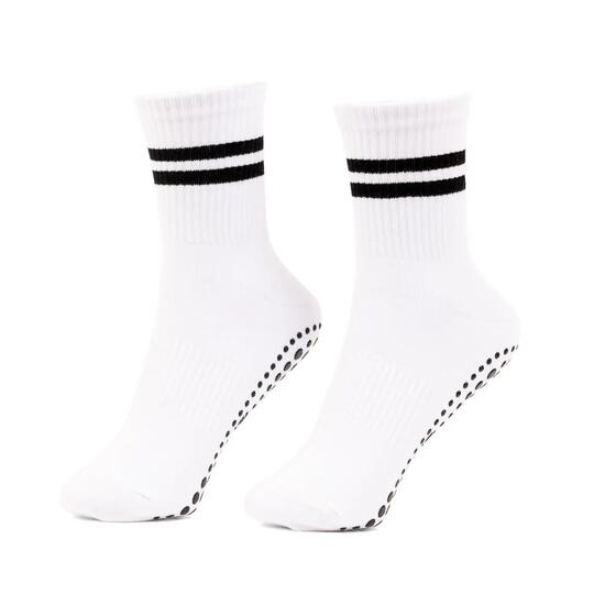 Chaussettes de Pilates bodhi CŒUR blanc/noir | taille S (EU 36-38,5)