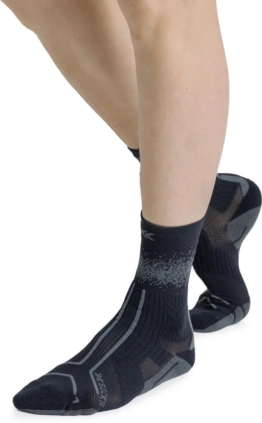 X-Socks Trailrun Terraskin Perform Crew sokken, zwart/grijs 4/4