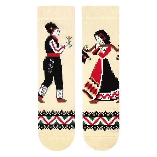 Arty Socks pamut zokni Ecru színű, Fiú és Lány mintával 6/6