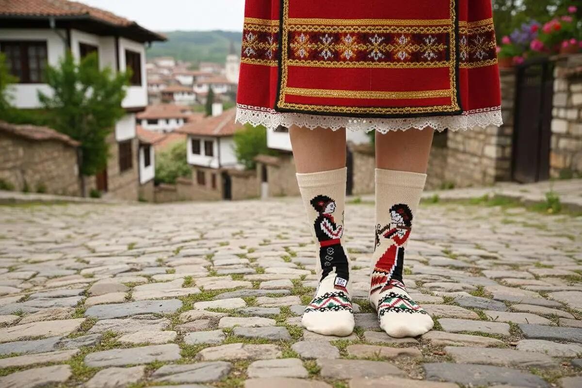Arty Socks pamut zokni Ecru színű, Fiú és Lány mintával 3/6