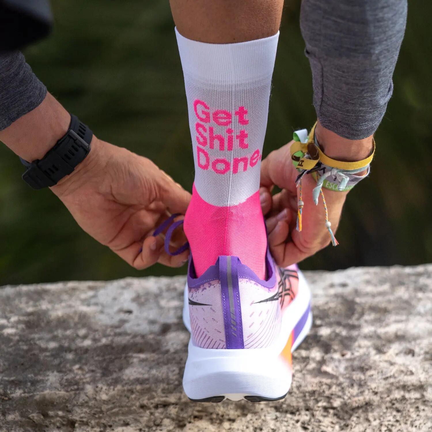 Chaussettes Sporcks soutien cheville compresión media Rosa 4/5